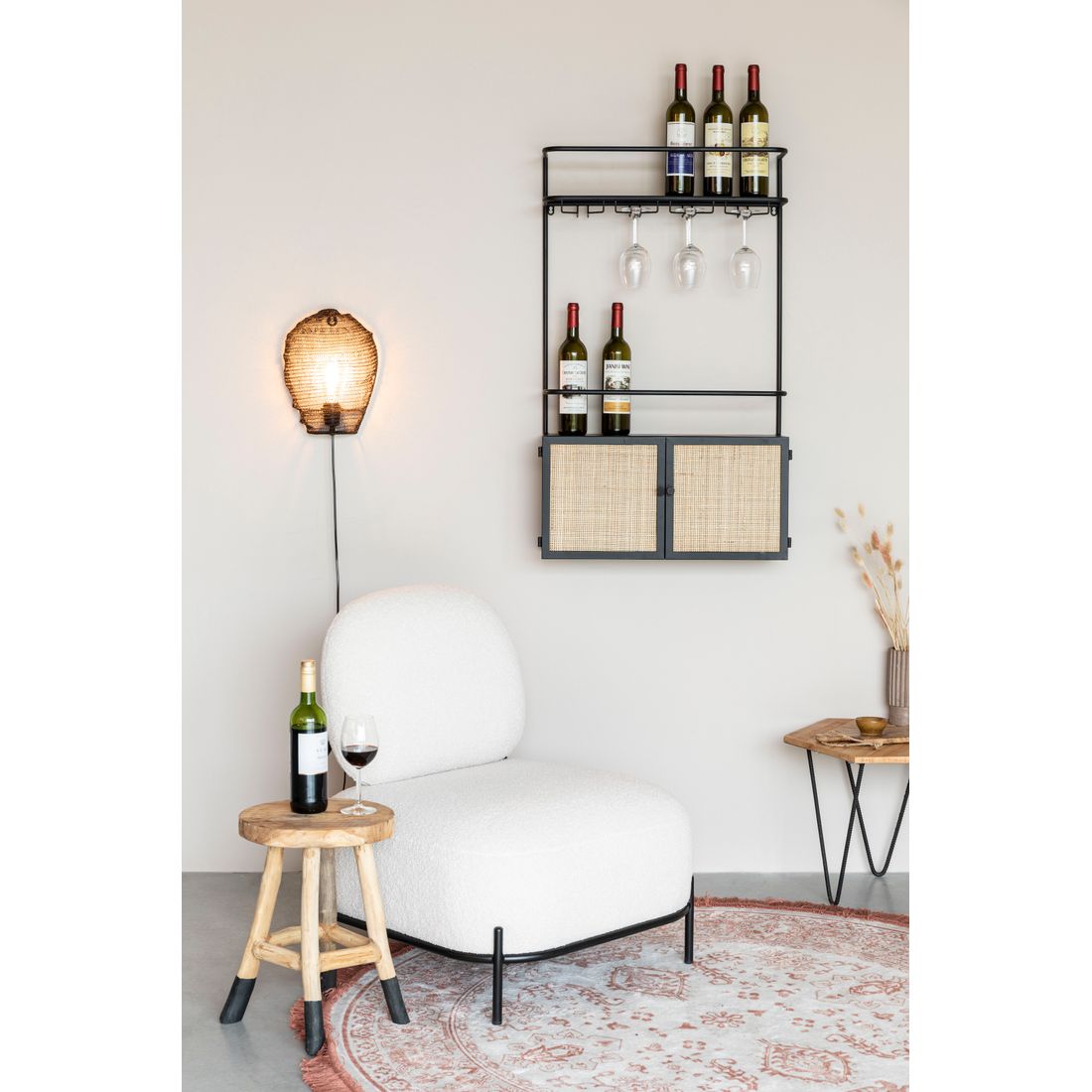 White Label Living Wijnkast Wand Guuji - KwaliteitWonen.nl