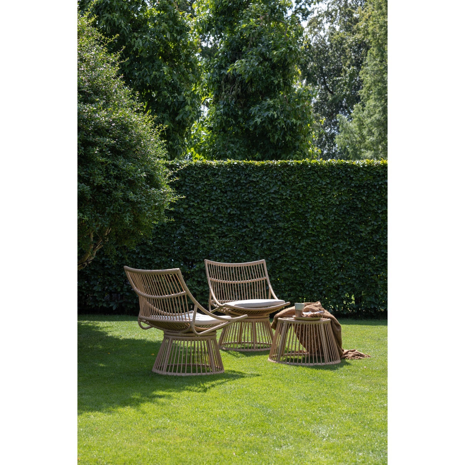 Woood Alatna Tuinstoel Wicker Naturel - KwaliteitWonen.nl