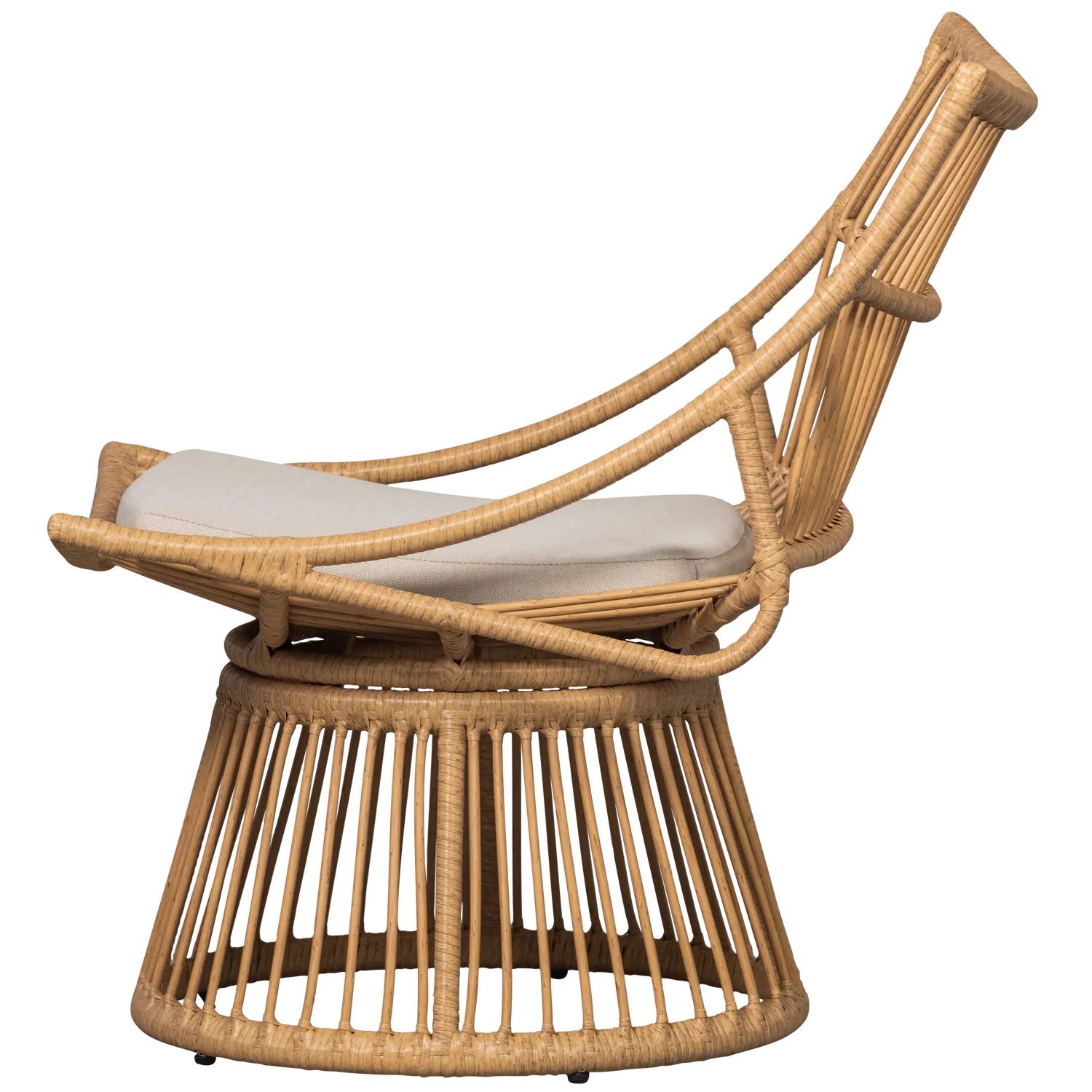 Woood Alatna Tuinstoel Wicker Naturel - KwaliteitWonen.nl