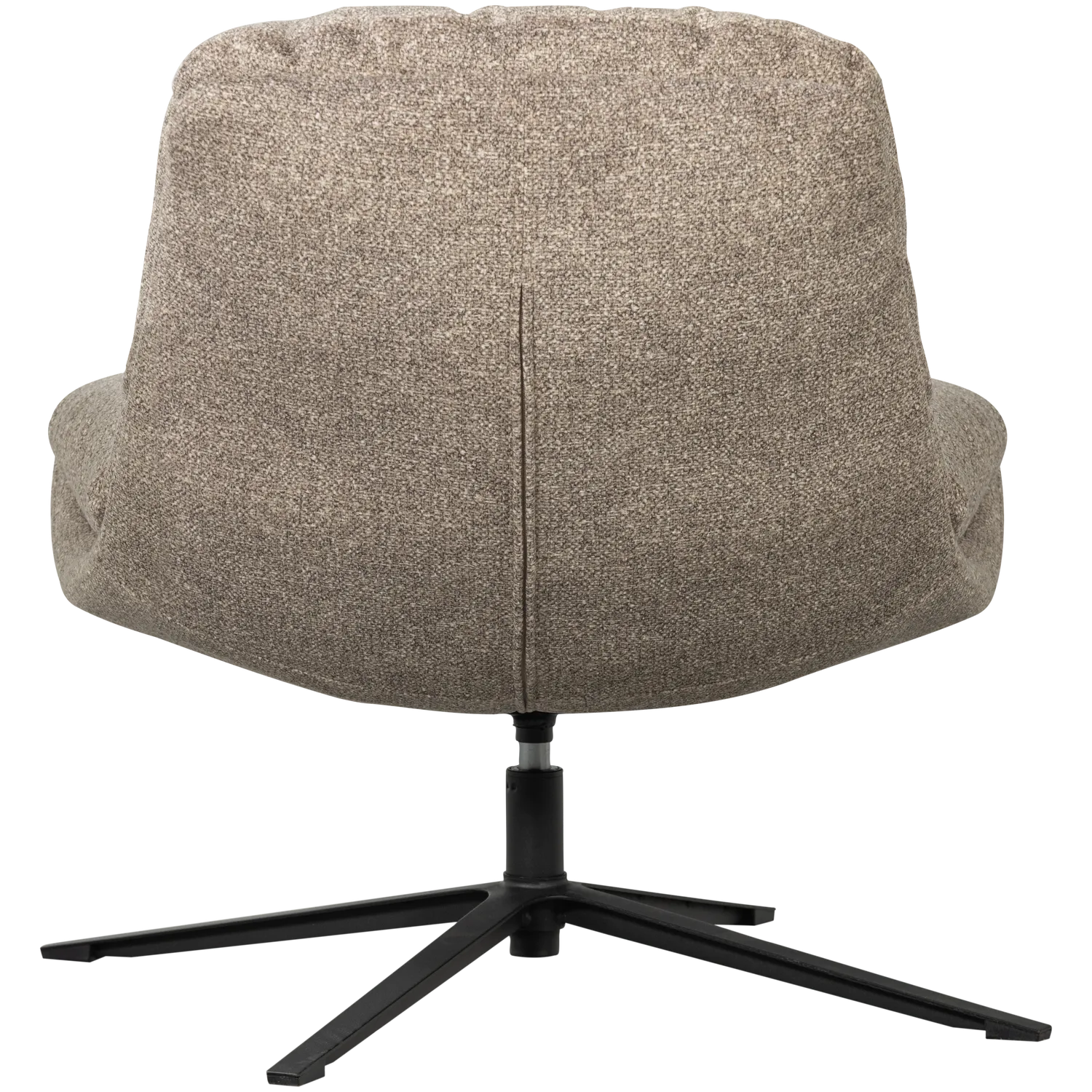 Woood Arve Draaifauteuil Bedrukte Stof Naturel Melange - KwaliteitWonen.nl