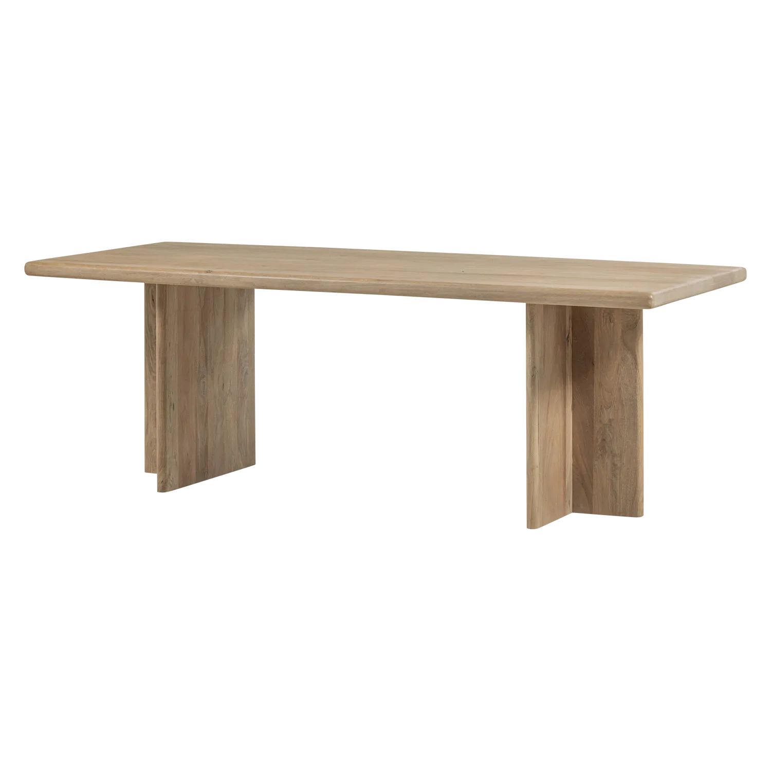 Woood Ato Eettafel 220 X90 Cm Mangohout Naturel - KwaliteitWonen.nl
