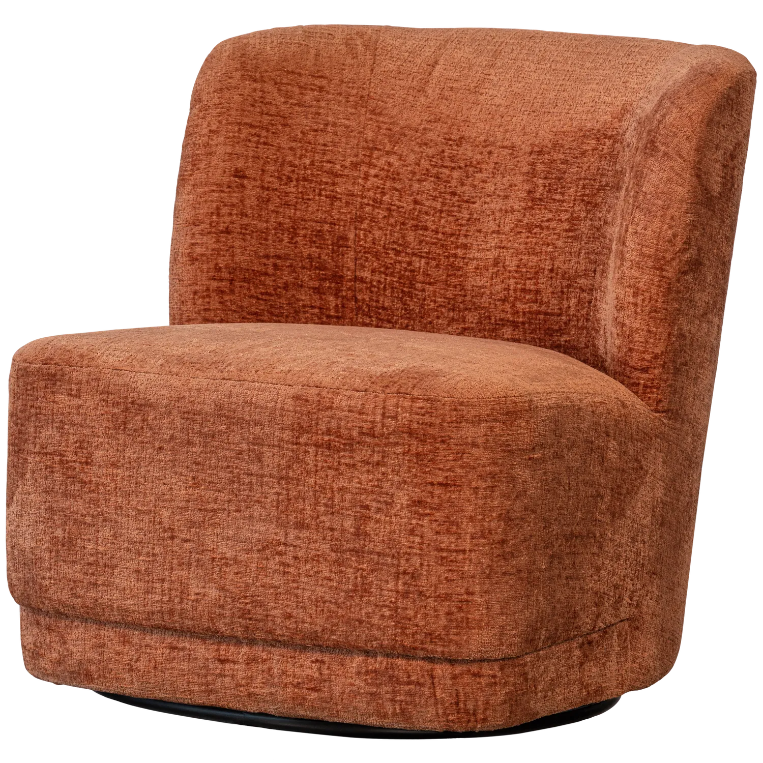 Woood Atty Draaifauteuil Velvet Oranje - KwaliteitWonen.nl