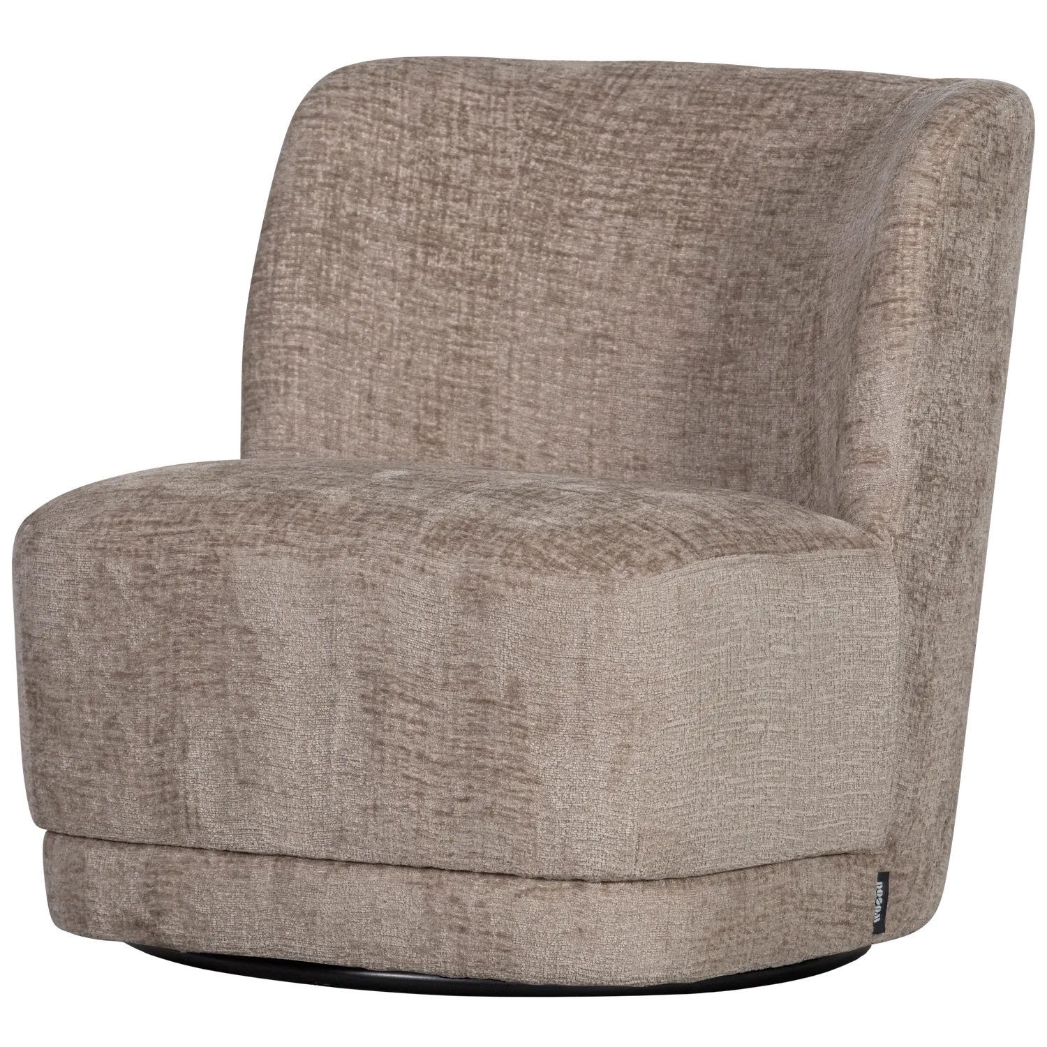 Woood Atty Draaifauteuil Velvet Zand - KwaliteitWonen.nl