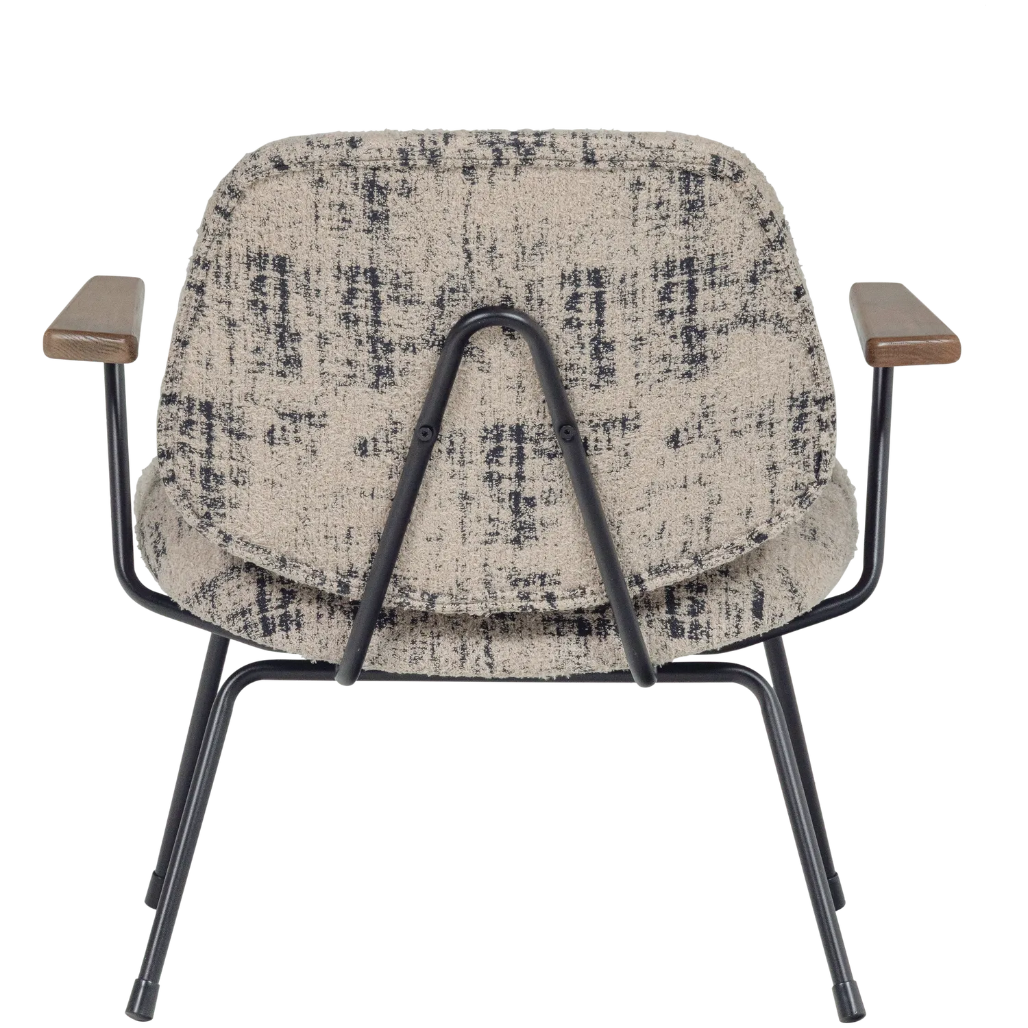 Woood Aure Fauteuil Chenille Beige/Zwart - KwaliteitWonen.nl