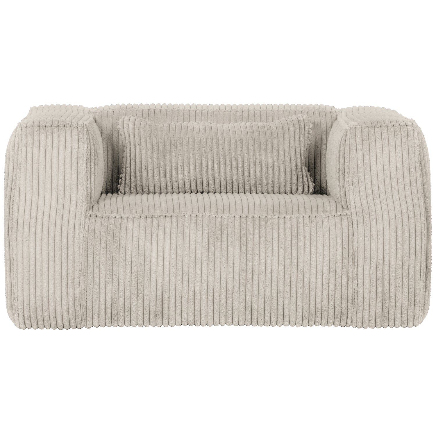 Woood Bean Fauteuil / Loveseat Ribstof Naturel - KwaliteitWonen.nl