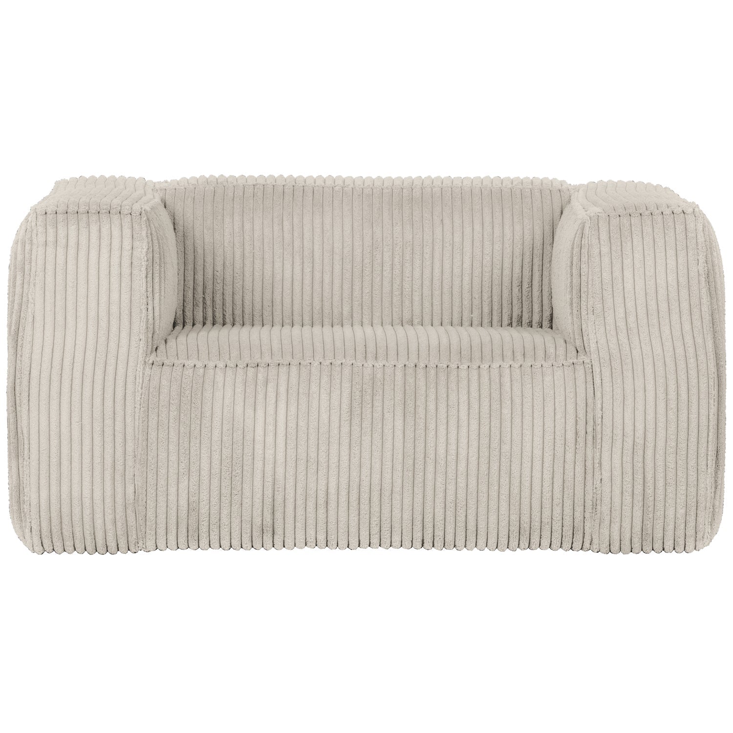 Woood Bean Fauteuil / Loveseat Ribstof Naturel - KwaliteitWonen.nl