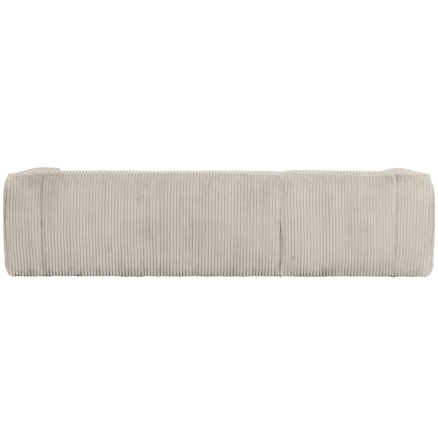 Woood Bean Hoekbank 3-zits Bank + Chaise Longue Links Ribstof Naturel - KwaliteitWonen.nl