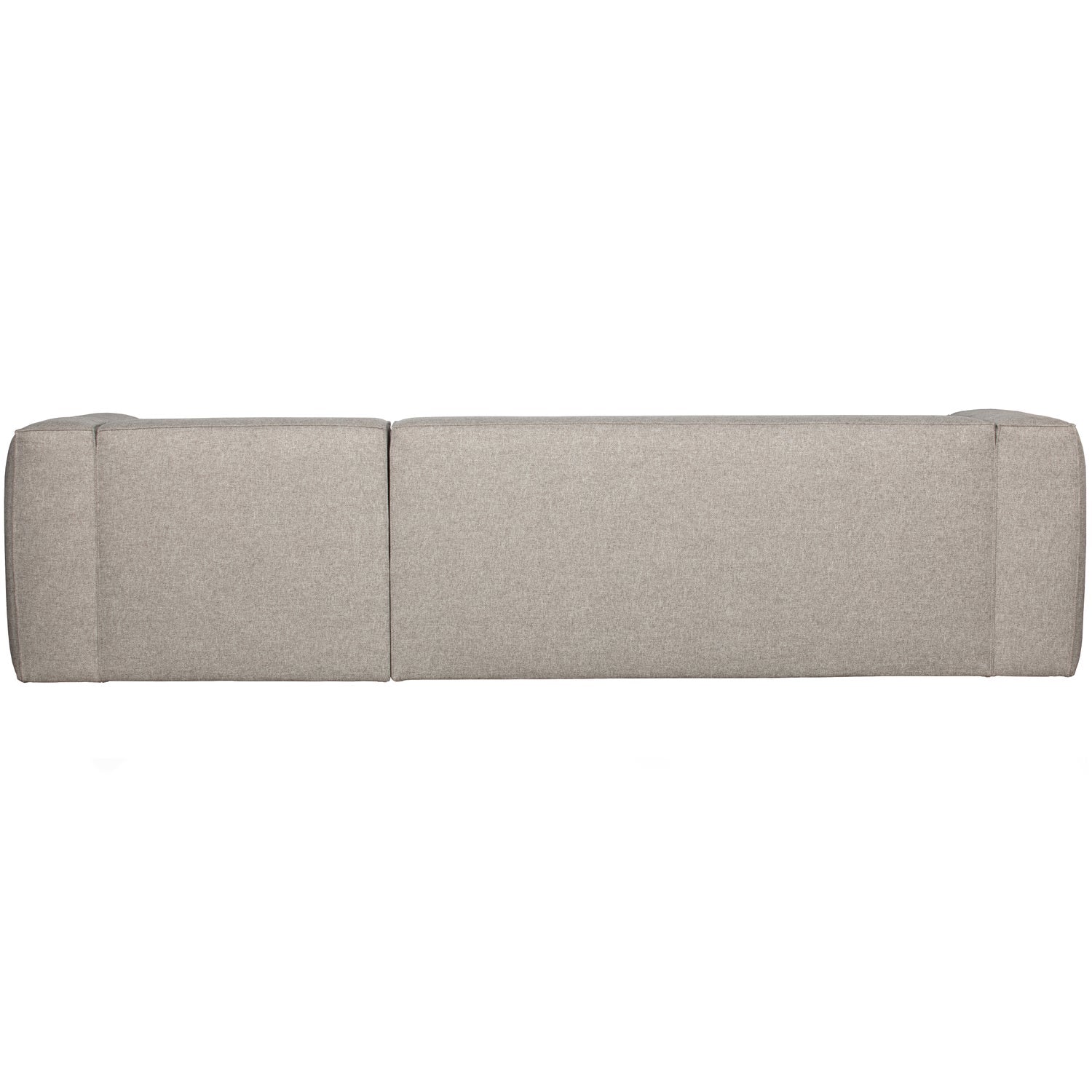 Woood Bean Hoekbank 3-zits Bank + Chaise Longue Rechts (Incl. Kussens) Lichtgrijs Melange - KwaliteitWonen.nl