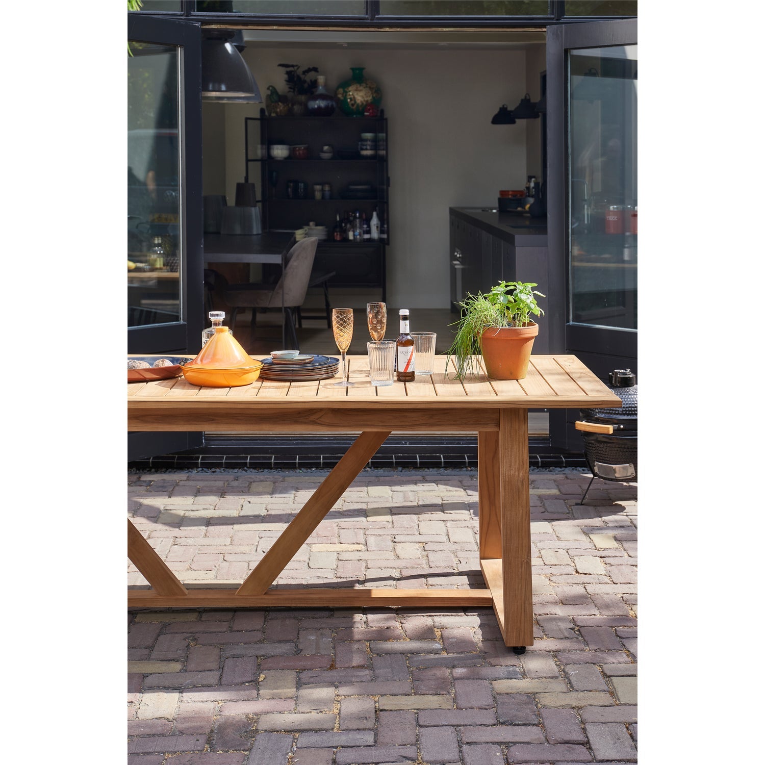 Woood Beaver Tuintafel Teak Naturel - KwaliteitWonen.nl