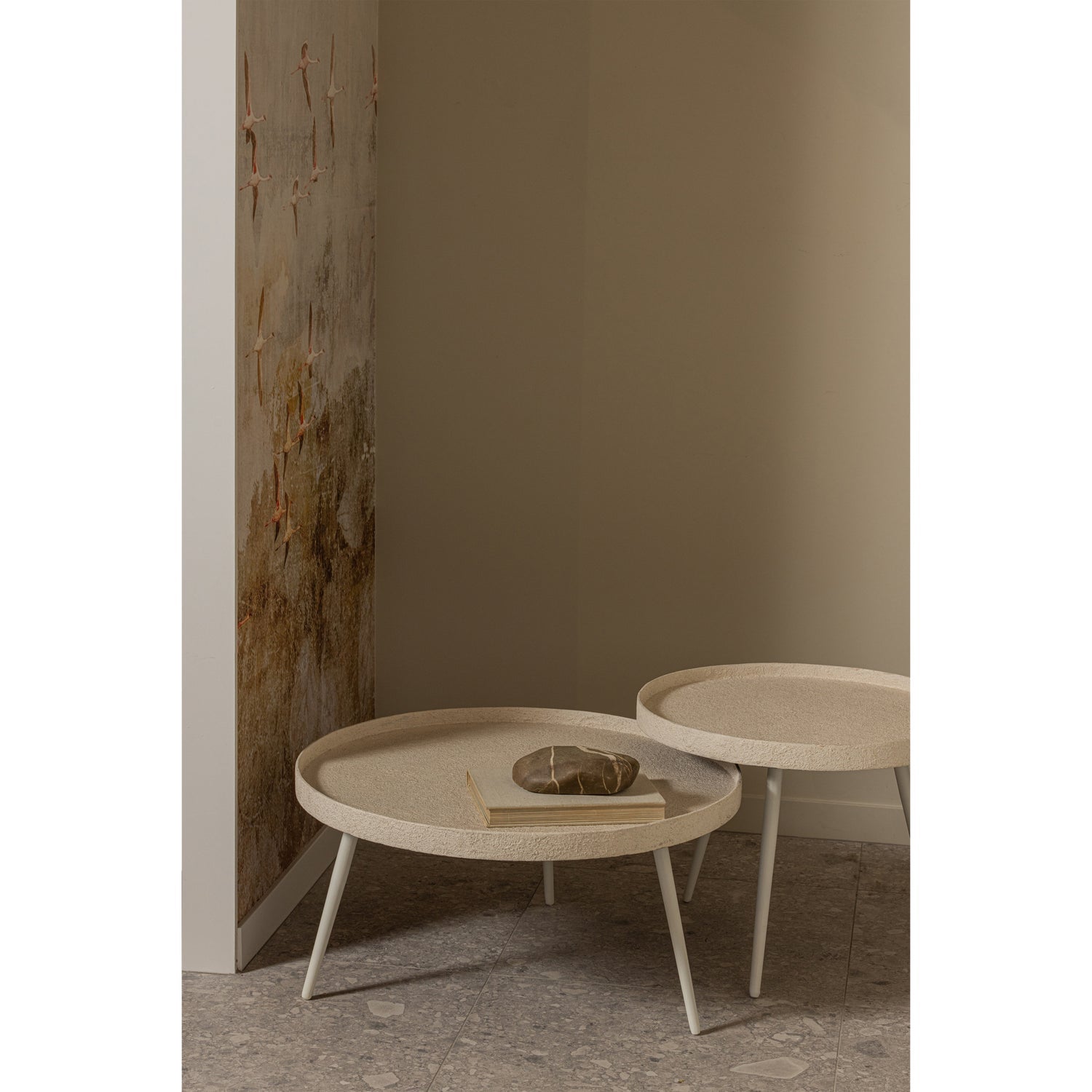 Woood Bounds Bijzettafel XL Hout/Metaal Naturel 40x76cm - KwaliteitWonen.nl