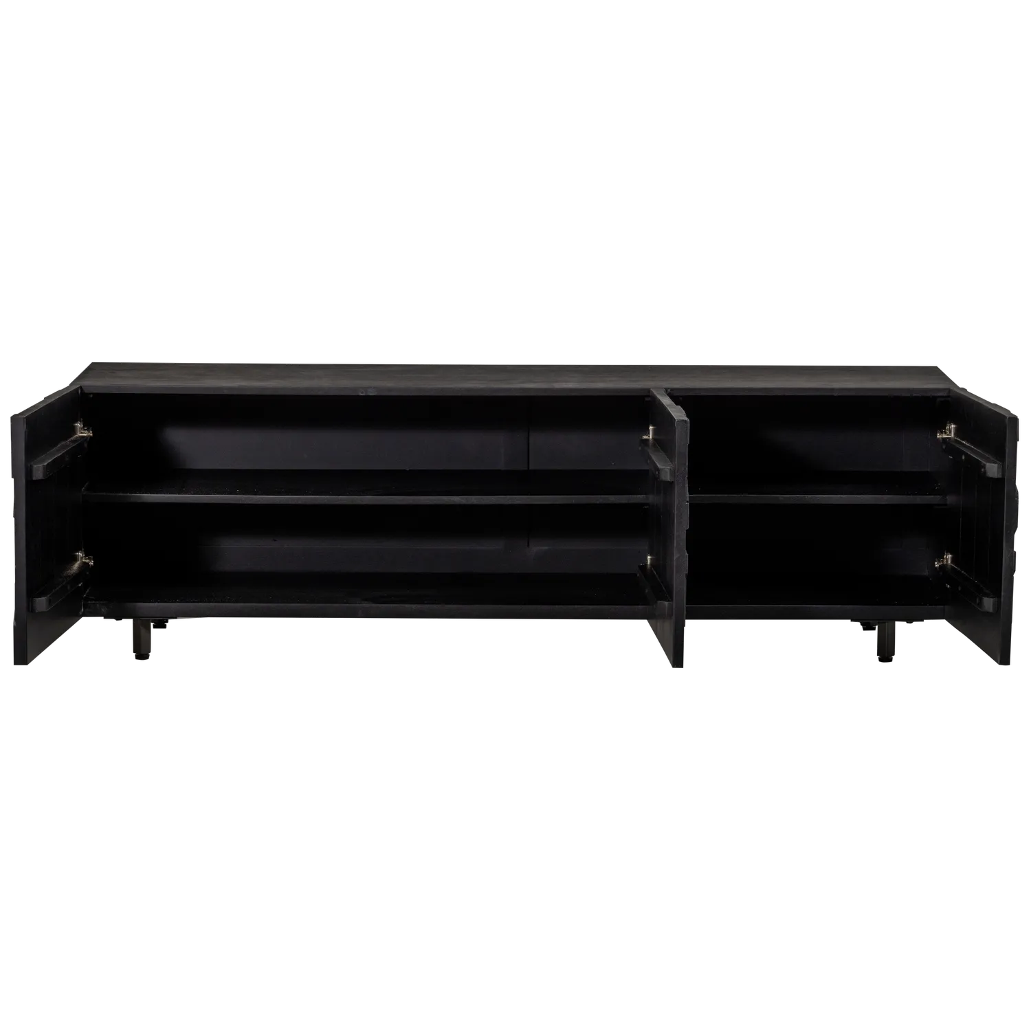 Woood Counter Tv Meubel Mango Zwart - KwaliteitWonen.nl