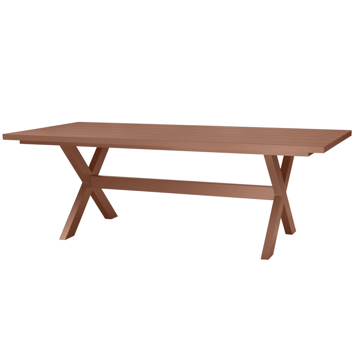 Woood Delta Picknick Tuintafel Aluminium Terra 220x100cm - KwaliteitWonen.nl