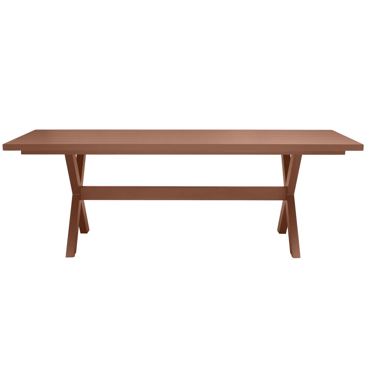 Woood Delta Picknick Tuintafel Aluminium Terra 220x100cm - KwaliteitWonen.nl