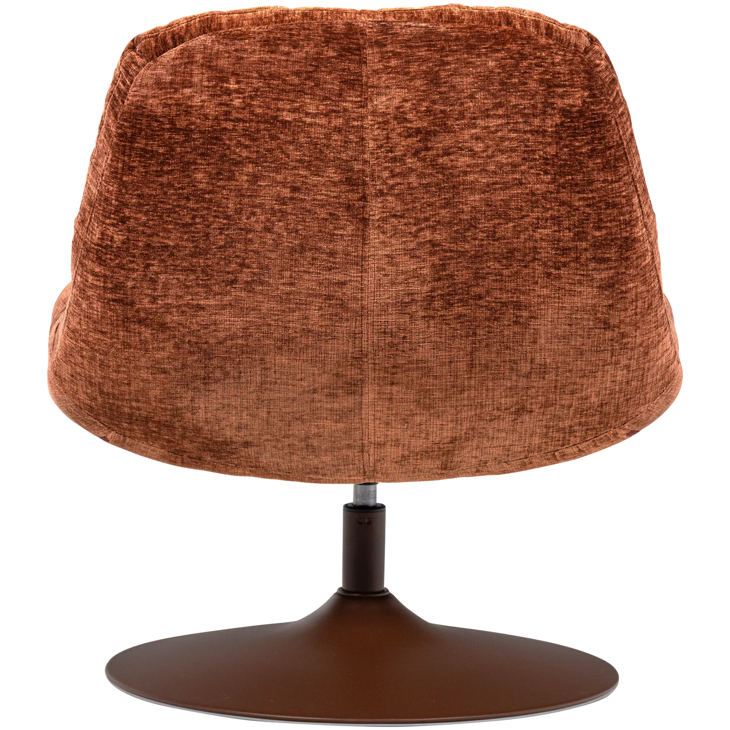 Woood Elvi Draaifauteuil Chenille Structuur Roestbruin - KwaliteitWonen.nl