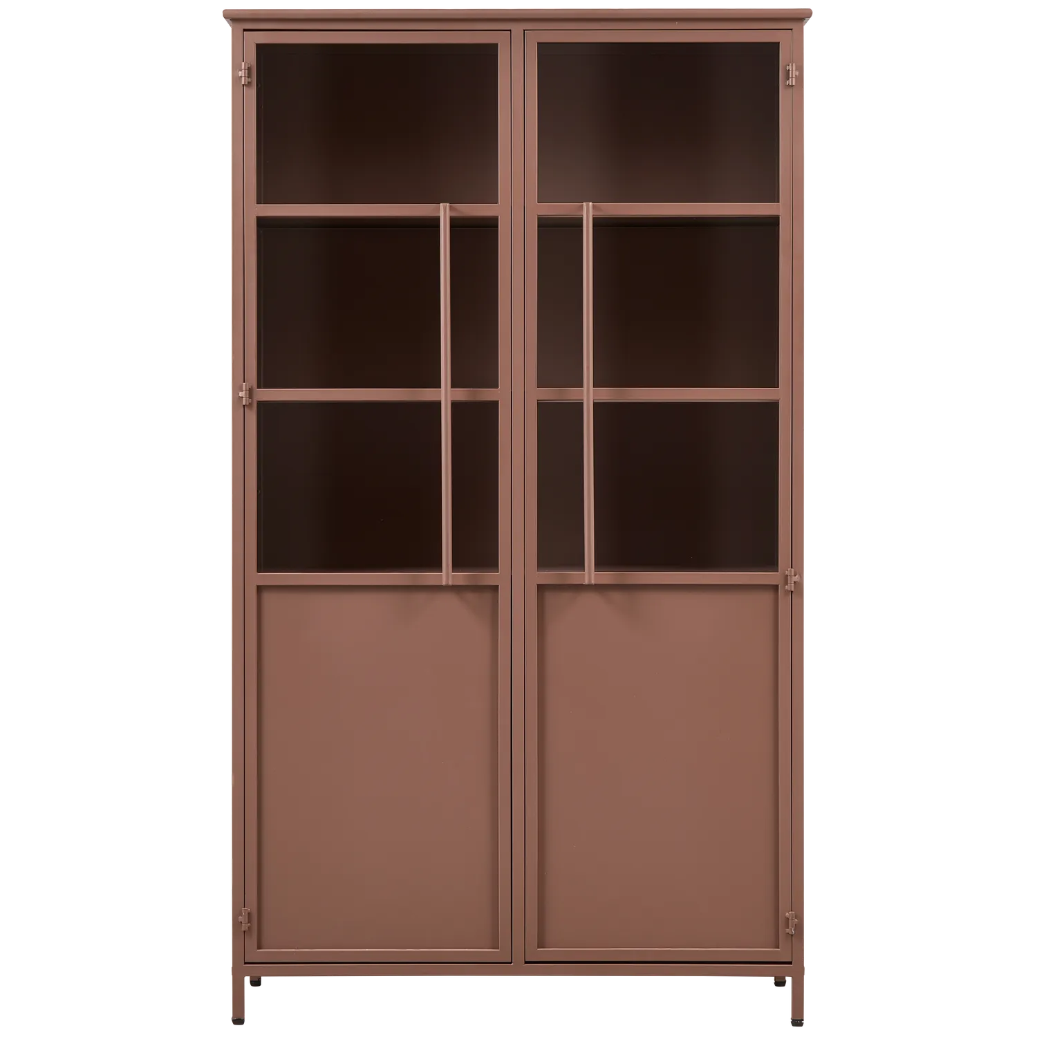 Woood Exhibit Vitrinekast Metaal Tan - KwaliteitWonen.nl