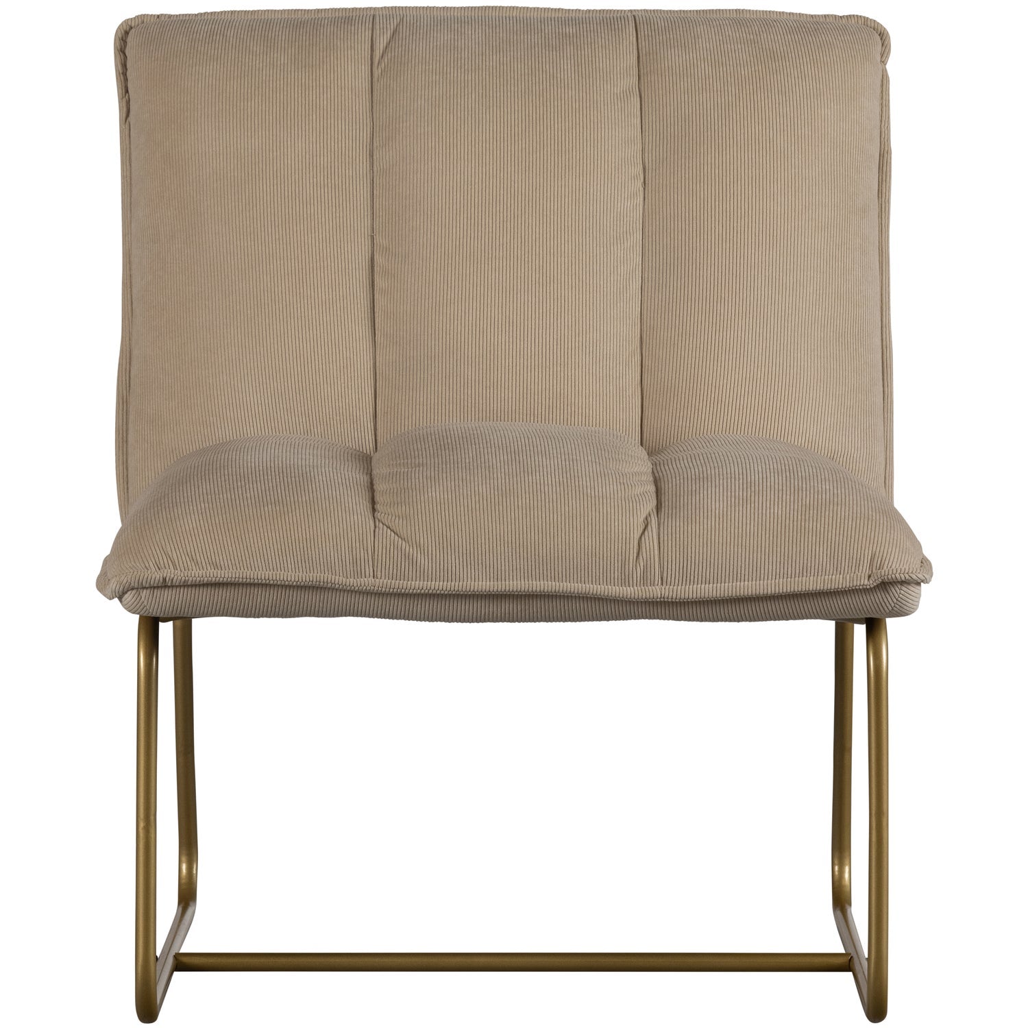 Woood Fie Fauteuil Ribstof Zand - KwaliteitWonen.nl
