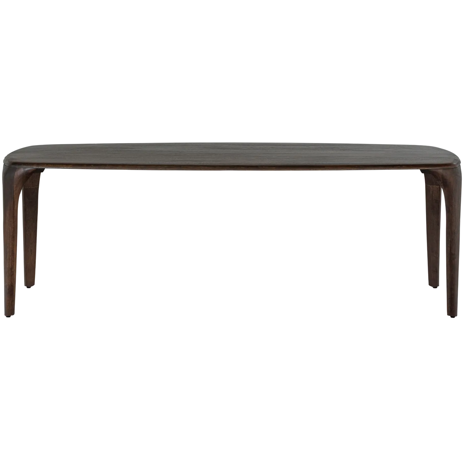 Woood Fiore Eettafel Mangohout Donkerbruin 230x95cm - KwaliteitWonen.nl