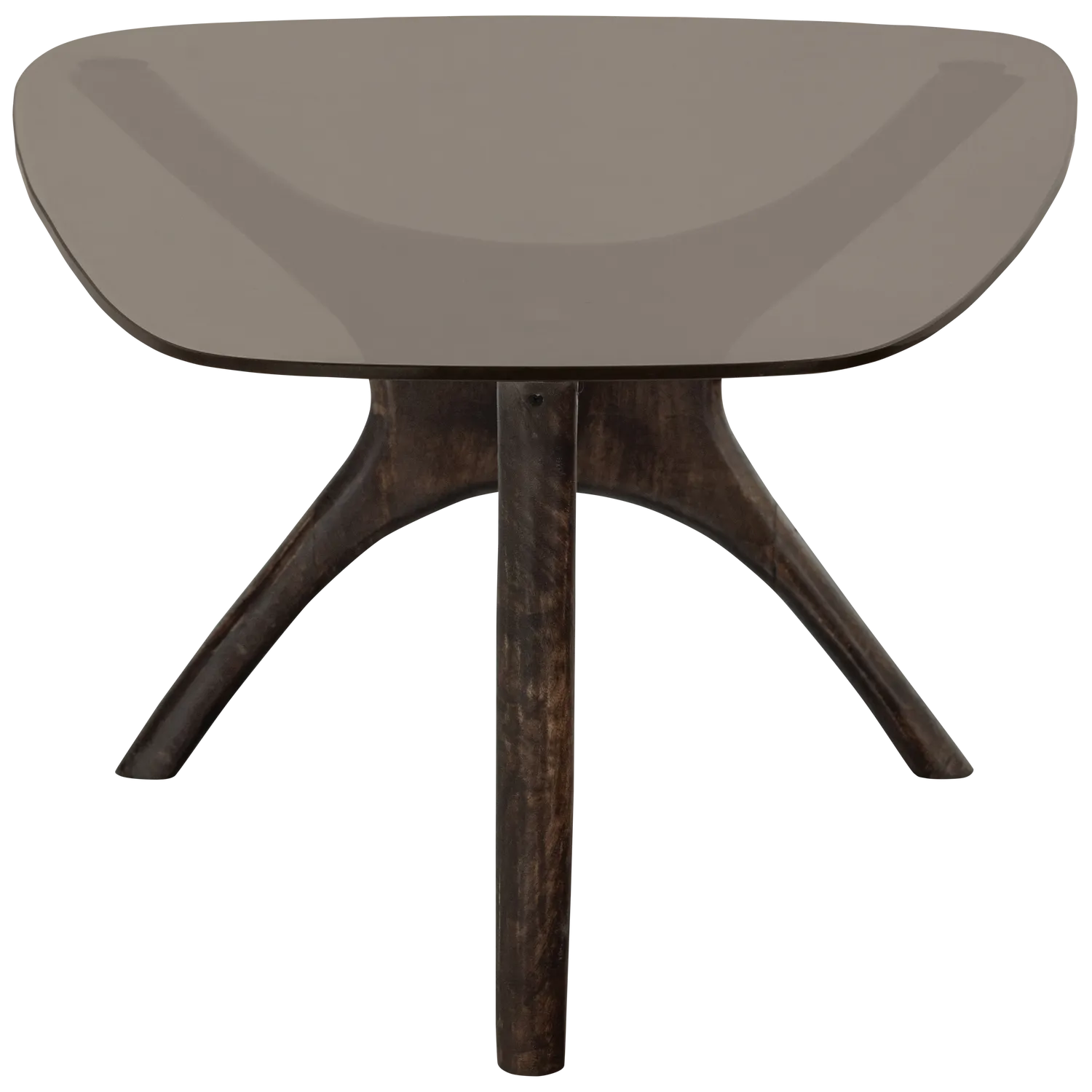Woood Flash Salontafel Mangohout Glas Walnoot - KwaliteitWonen.nl