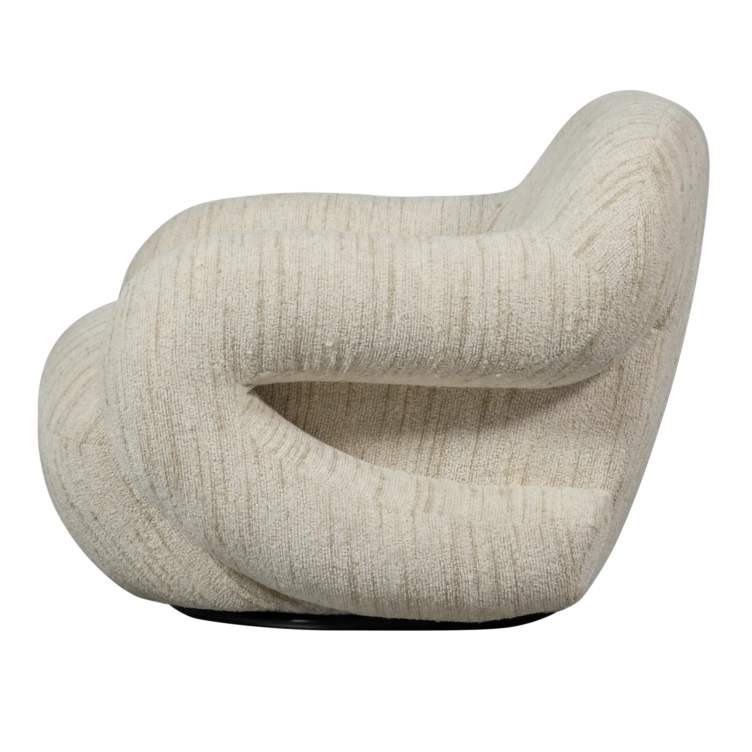 Woood Folke Fauteuil Chenille Naturel Melange - KwaliteitWonen.nl