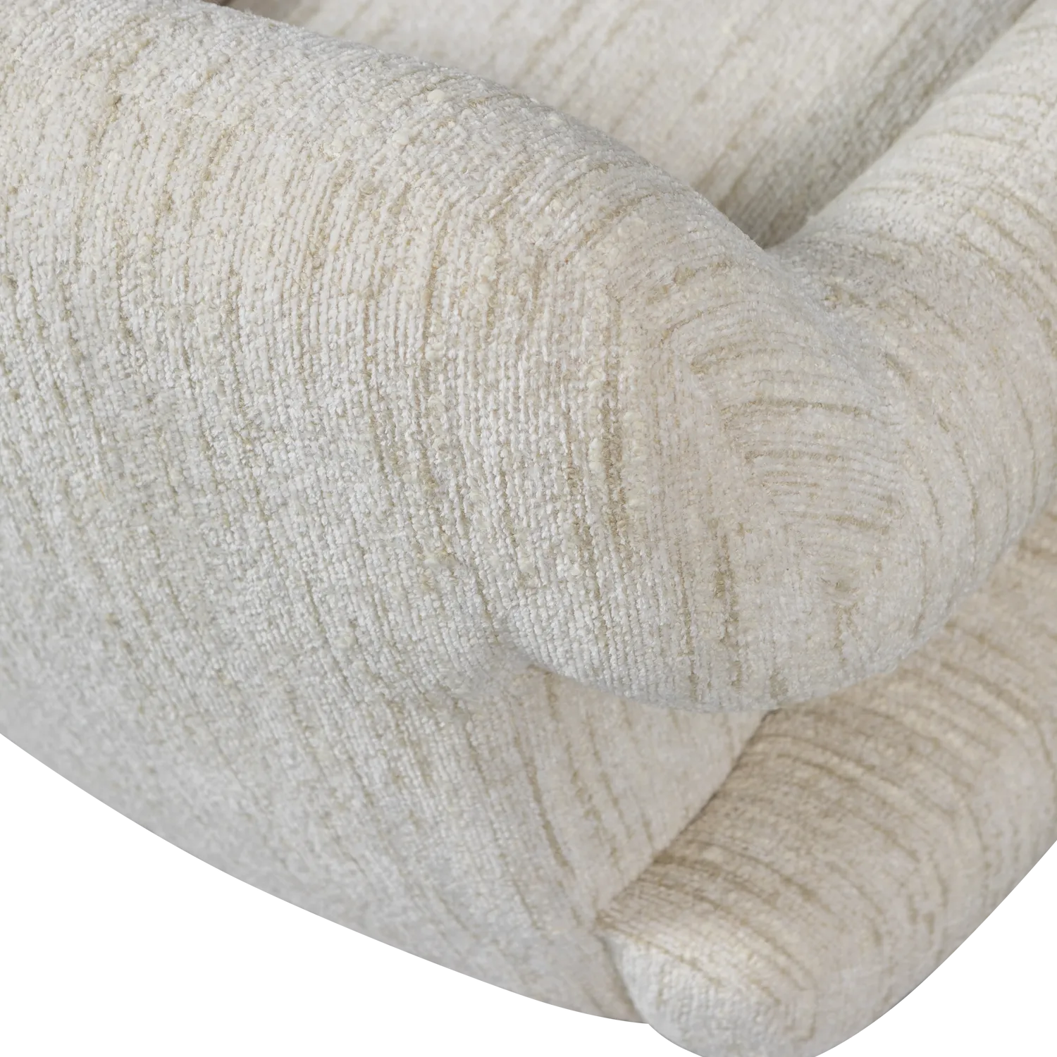 Woood Folke Fauteuil Chenille Naturel Melange - KwaliteitWonen.nl