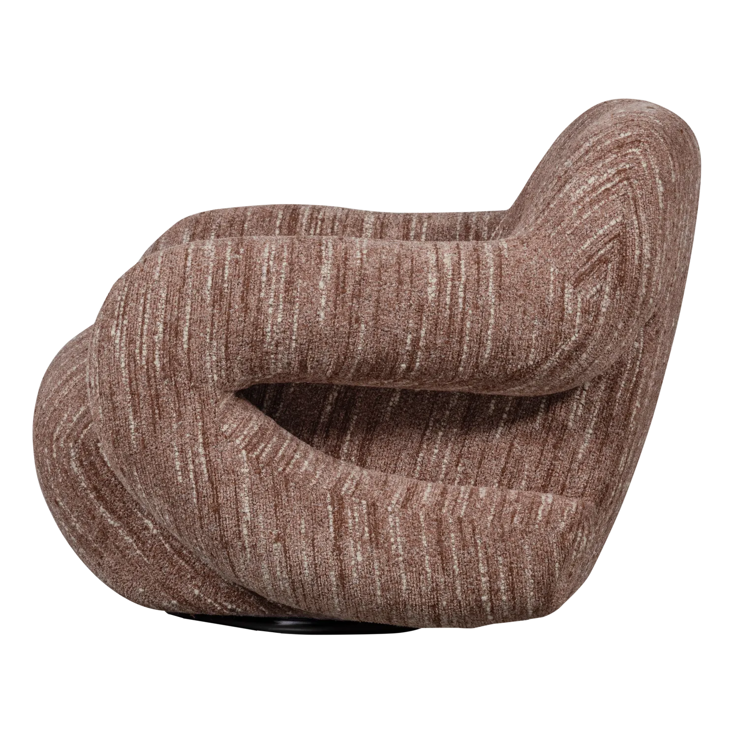 Woood Folke Fauteuil Chenille Oudroze Melange - KwaliteitWonen.nl