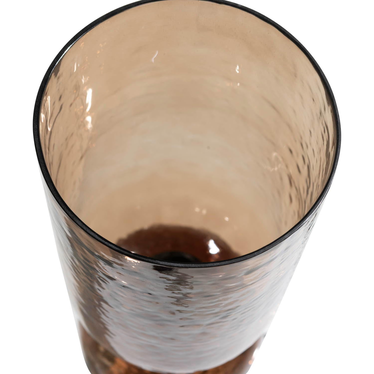 Woood Gigi Tafellamp Gehamerd Glas Bruin - KwaliteitWonen.nl