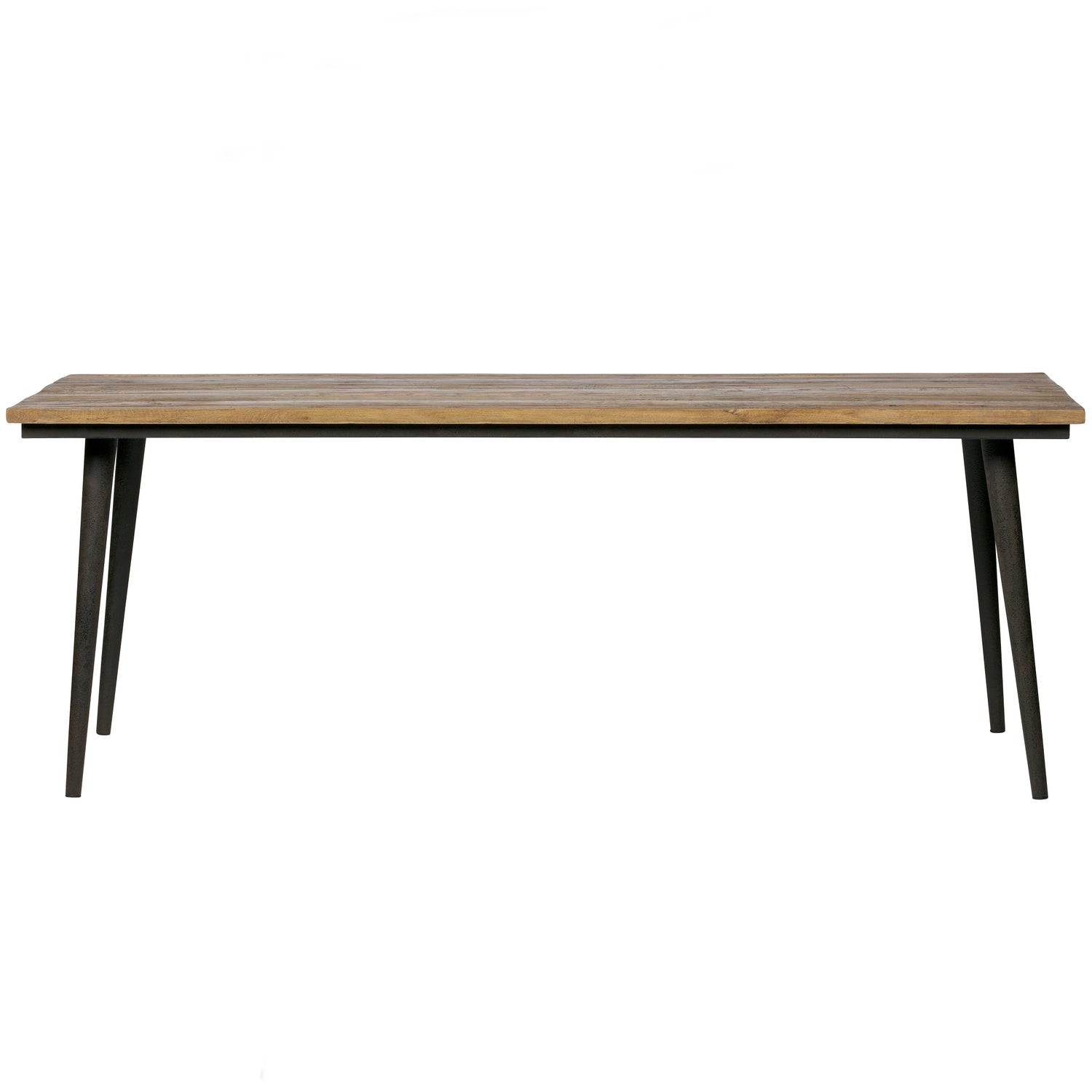 Woood Guild Tafel Naturel Zwart Onderstel 220x90cm - KwaliteitWonen.nl