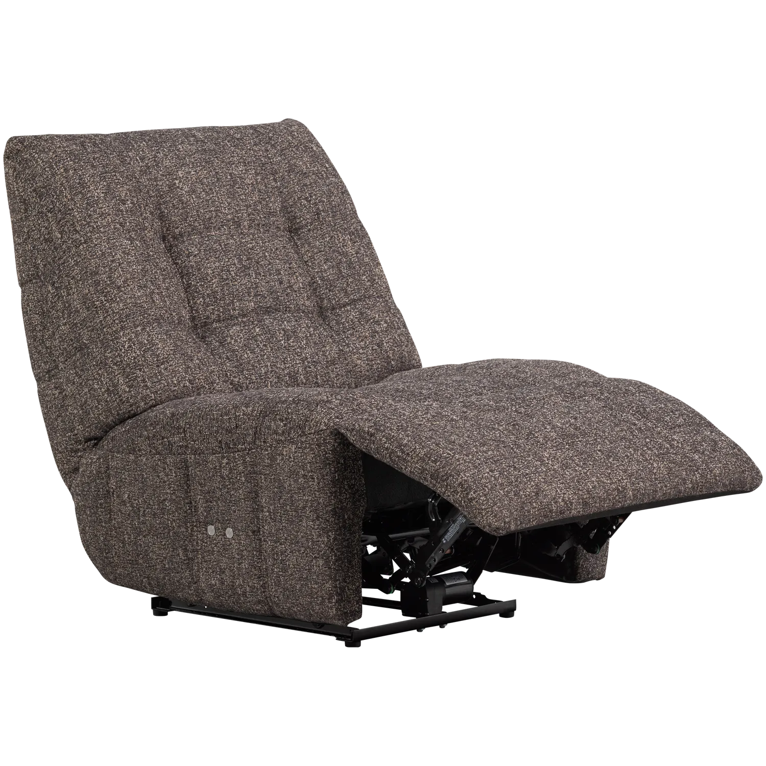 Woood Hein Relaxfauteuil Elektrisch Antraciet/Bruin Melange - KwaliteitWonen.nl