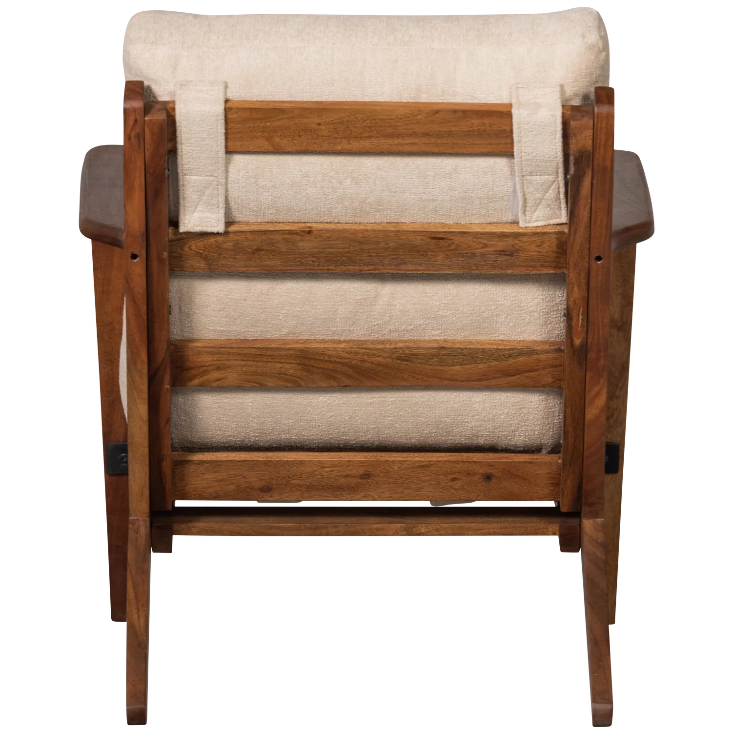 Woood Houston Fauteuil Boucle Hout Naturel - KwaliteitWonen.nl