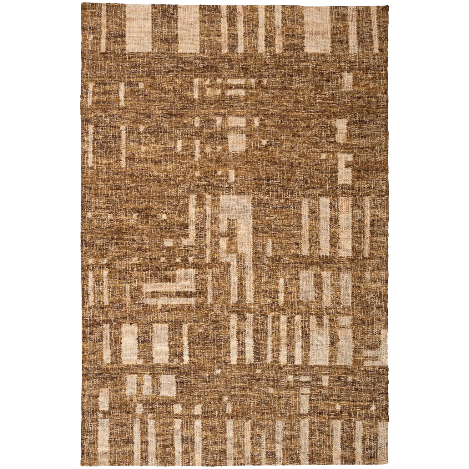 Woood Ian Handgeweven Vloerkleed Wol/Katoen Bruin 170x240cm - KwaliteitWonen.nl