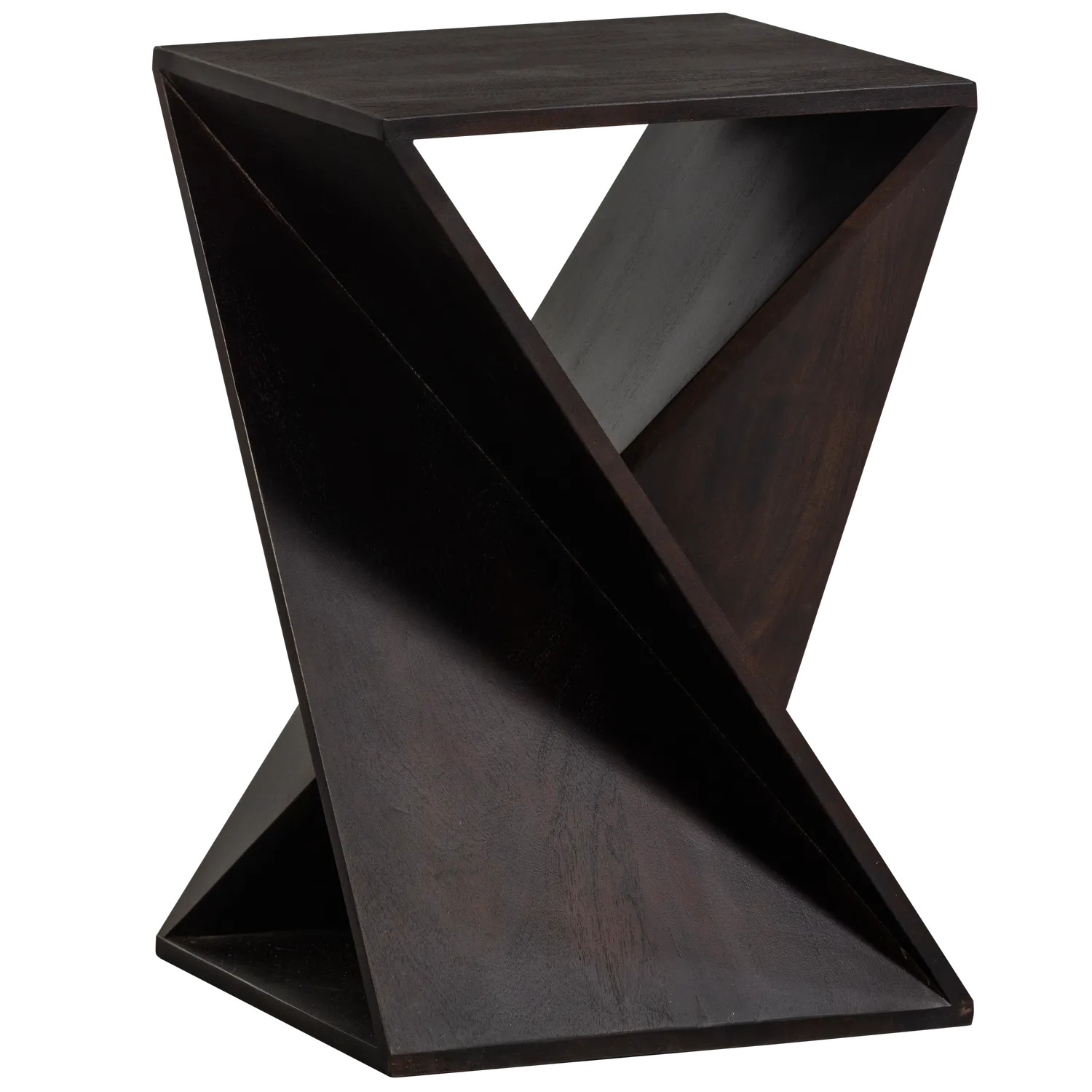 Woood Ikem Bijzettafel Acaciahout Donkerbruin - KwaliteitWonen.nl