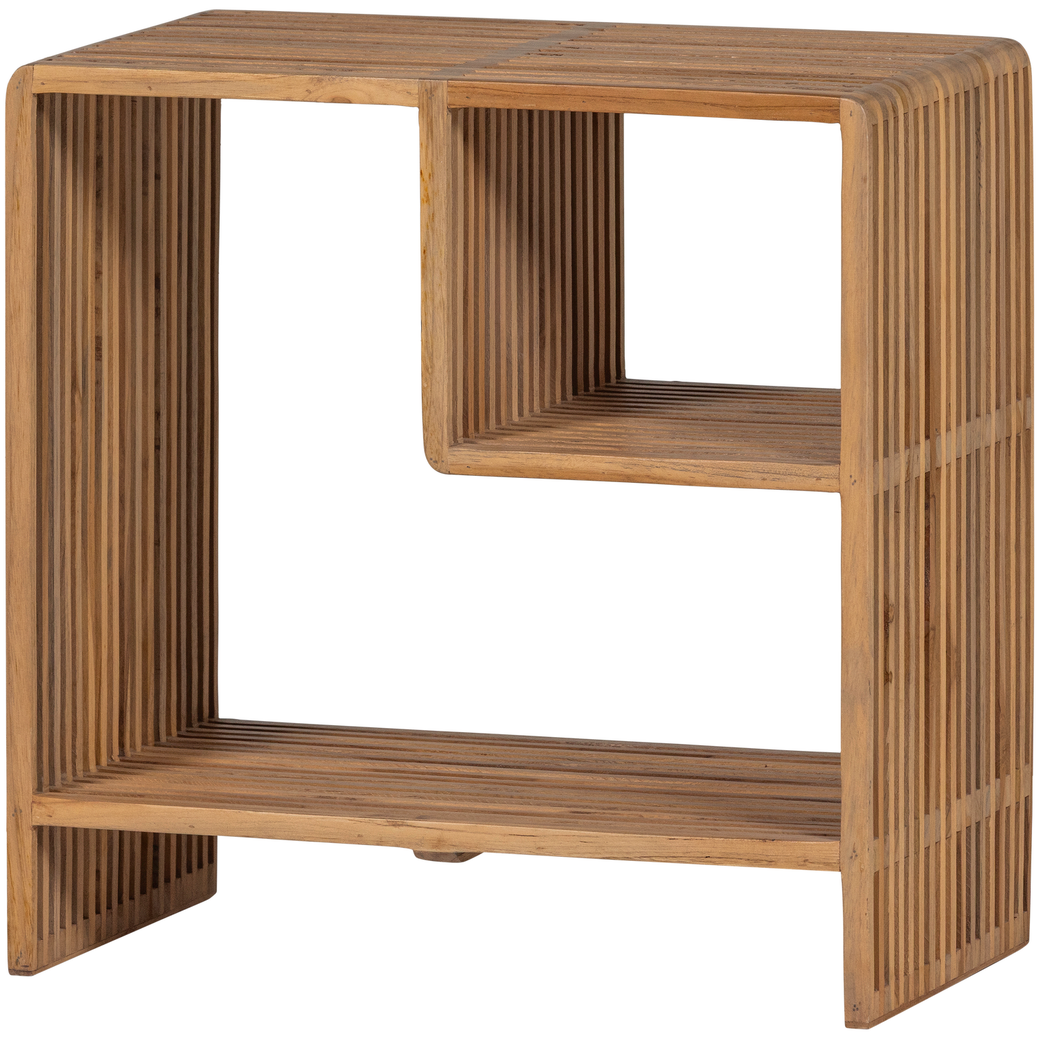 Woood Jasmijn Bijzettafel Recycled Teak Naturel - KwaliteitWonen.nl