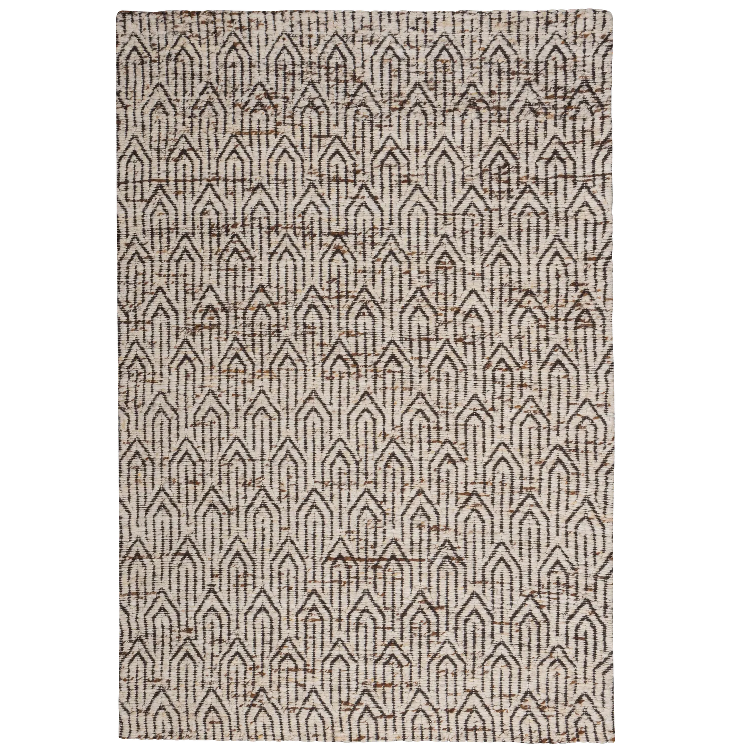 Woood Joslin Vloerkleed Wol Naturel Melange 170x240cm - KwaliteitWonen.nl