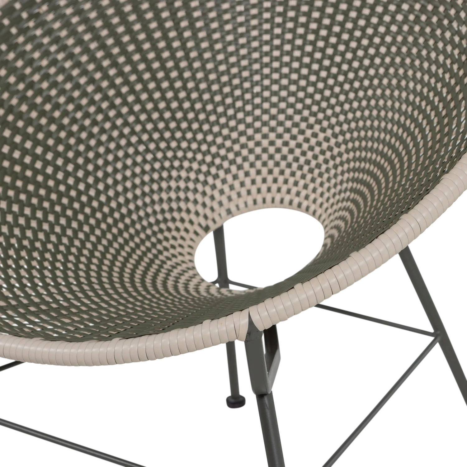 Woood Kazoun Tuin Loungestoel Wicker Groen - KwaliteitWonen.nl
