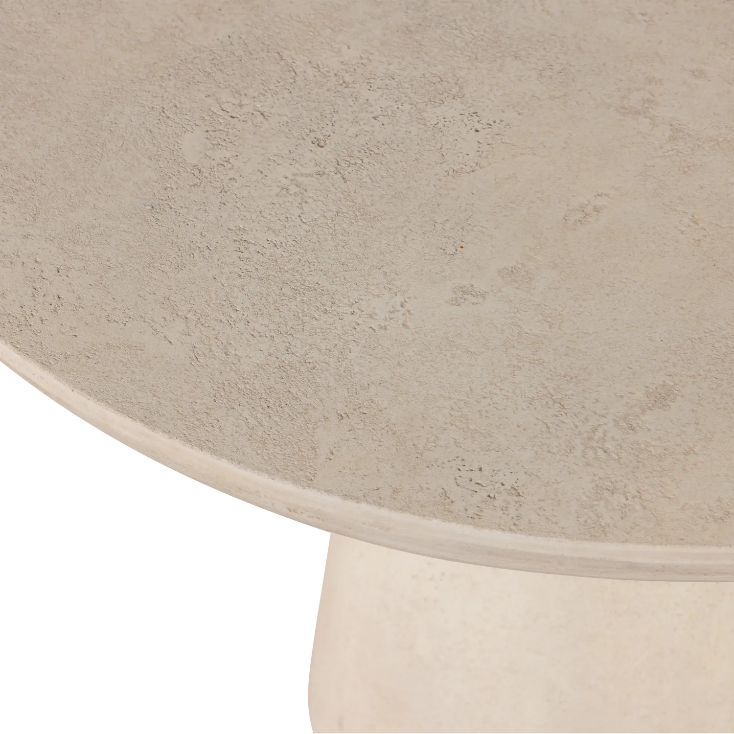 Woood Kevon Tuintafel Rond O100 Cm Vezelversterkte Beton Naturel - KwaliteitWonen.nl