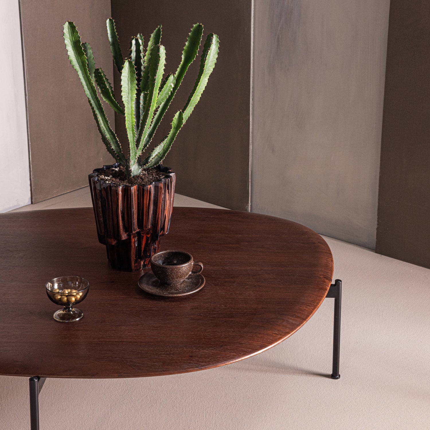 Woood Kota Salontafel 26x121x79cm MDF Fineer Bruin - KwaliteitWonen.nl