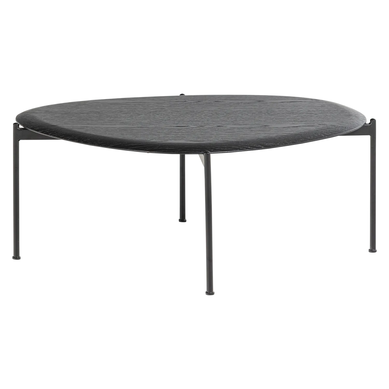 Woood Kota Salontafel 36x92x68cm MDF Fineer Zwart - KwaliteitWonen.nl