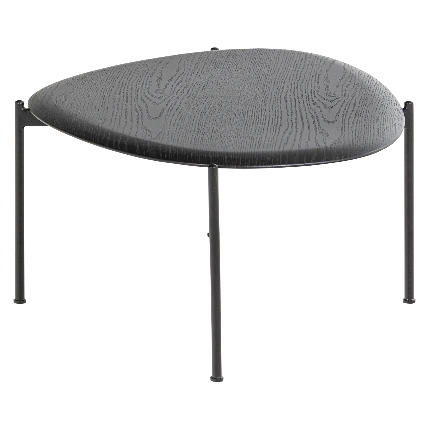 Woood Kota Salontafel 36x92x68cm MDF Fineer Zwart - KwaliteitWonen.nl
