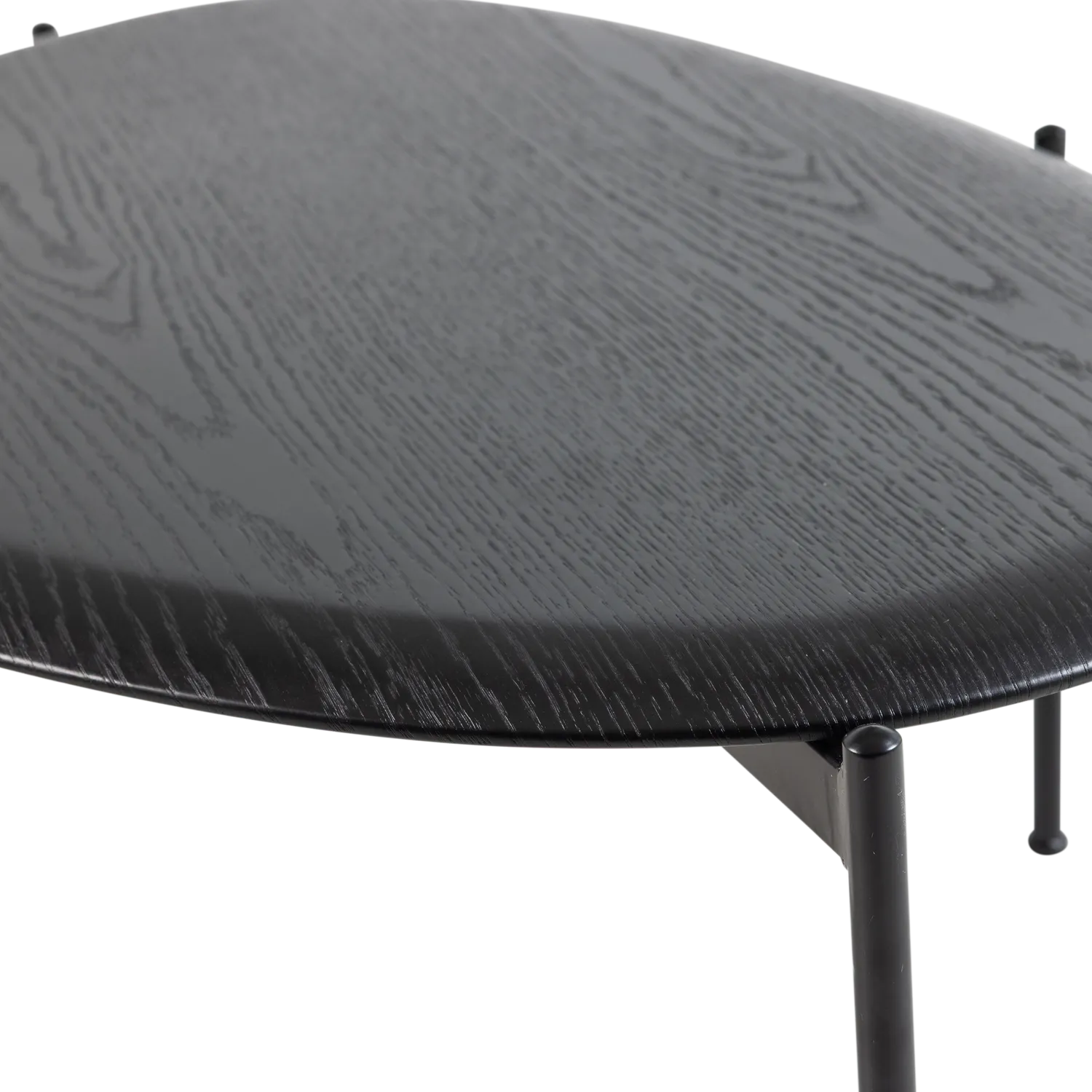 Woood Kota Salontafel 36x92x68cm MDF Fineer Zwart - KwaliteitWonen.nl