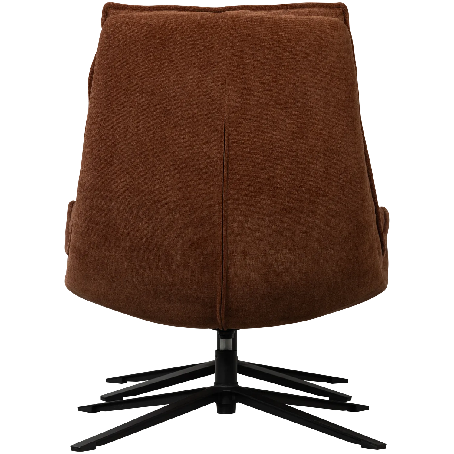 Woood Kube Draaifauteuil Met Hocker Bruin - KwaliteitWonen.nl