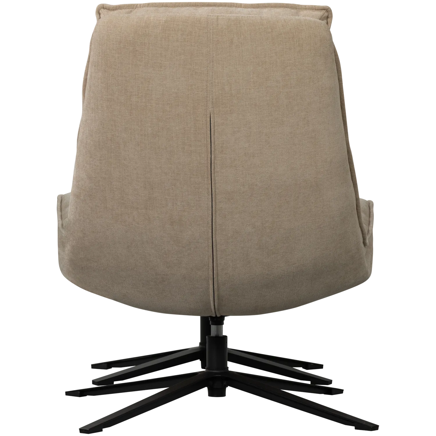 Woood Kube Draaifauteuil Met Hocker Naturel - KwaliteitWonen.nl