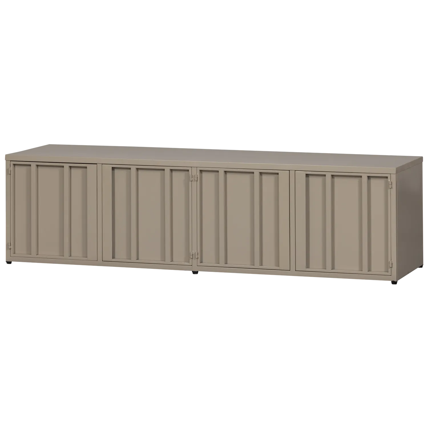 Woood Level Dressoir TV Meubel Metaal Zand 44x160cm - KwaliteitWonen.nl