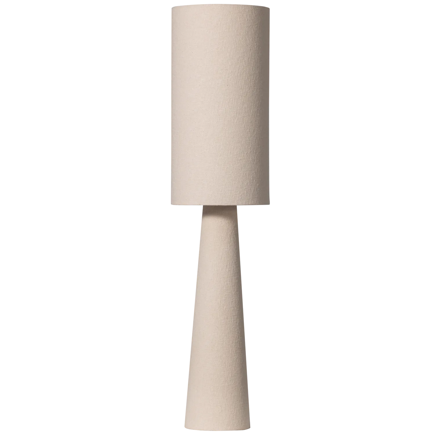 Woood Loft Vloerlamp Metaal/Boucle Naturel 130 Xo30 Cm - KwaliteitWonen.nl