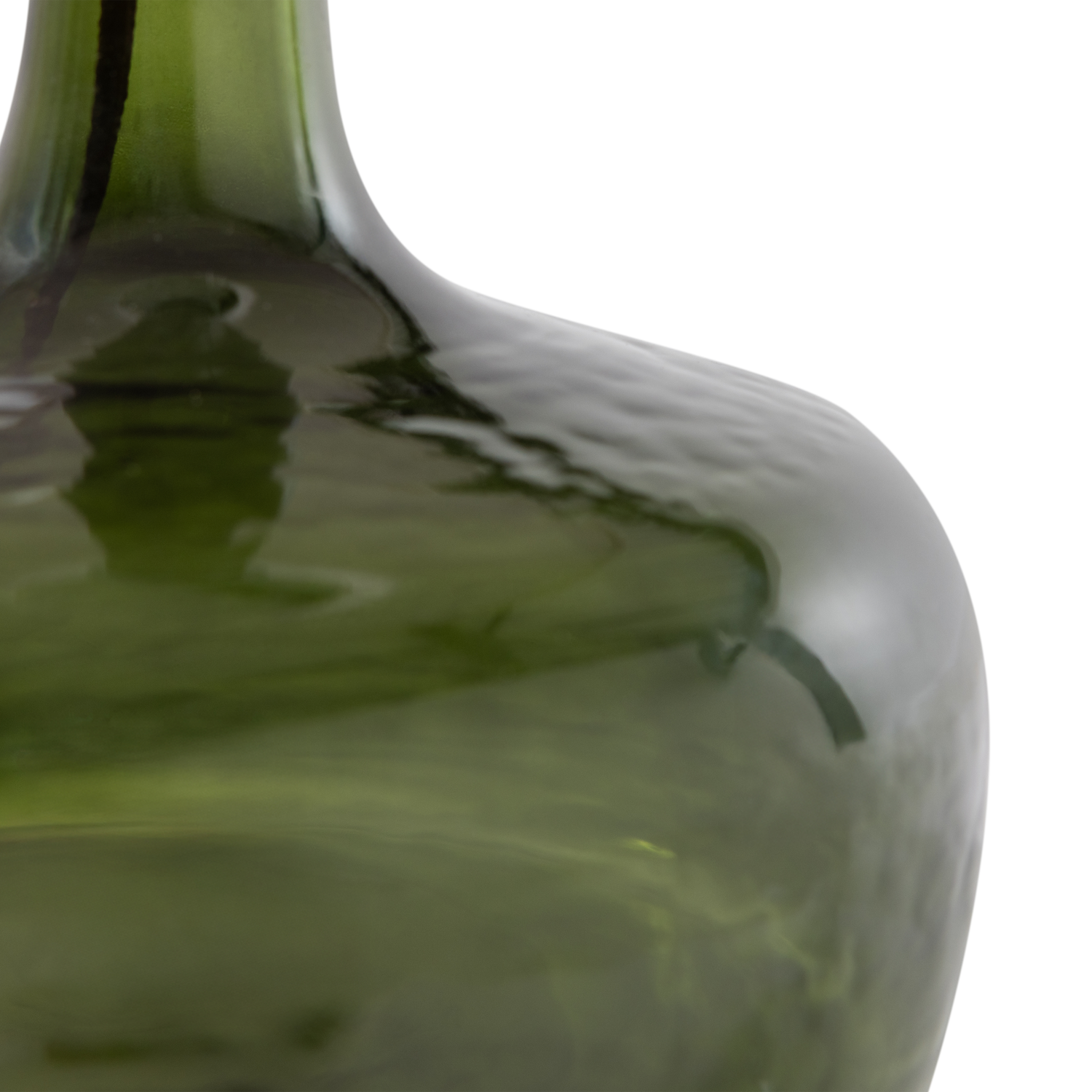 Woood Luma Tafellamp Glas Groen Kap Naturel - KwaliteitWonen.nl