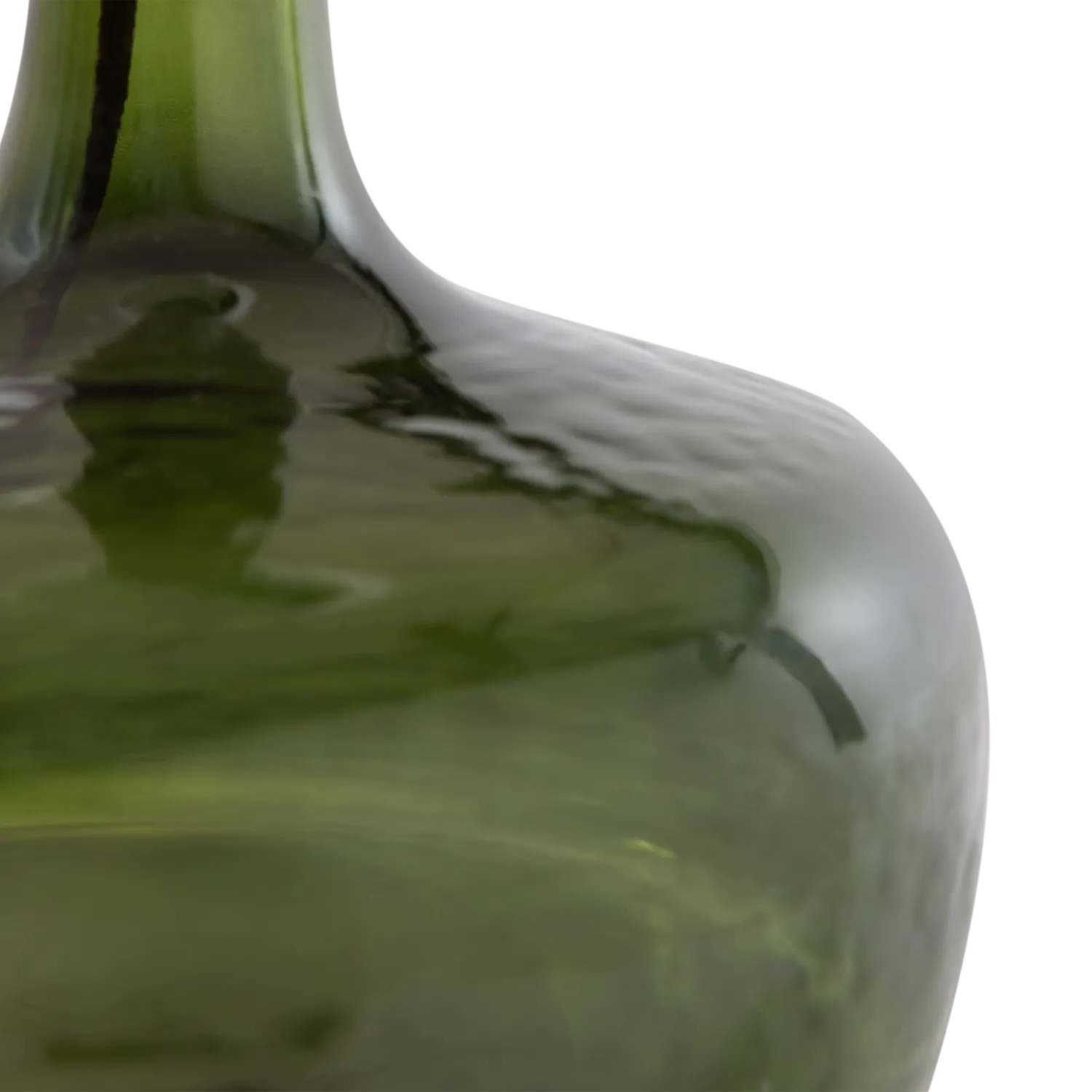 Woood Luma Tafellamp Glas Groen Kap Naturel - KwaliteitWonen.nl