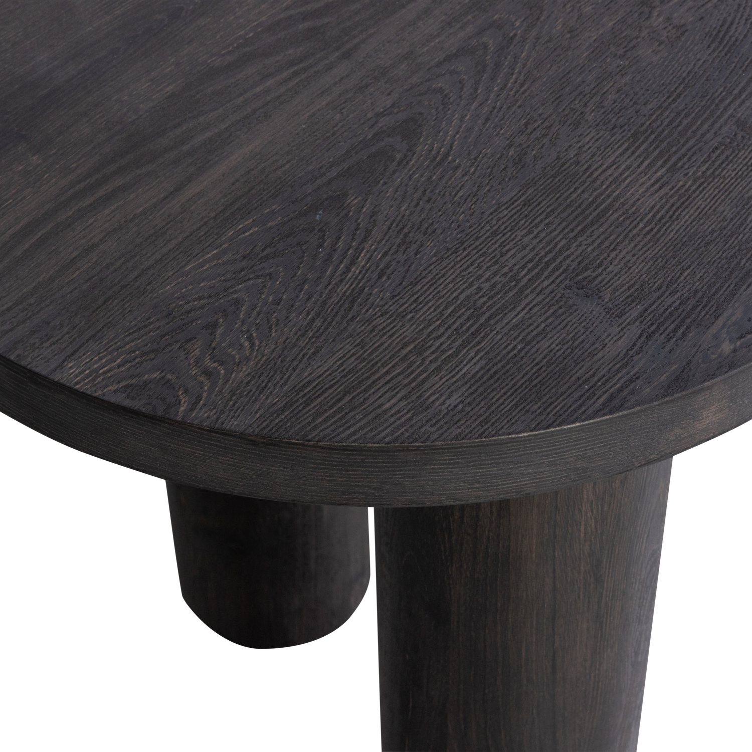 Woood Maan Organisch Sidetable Bureau MDF Donkerbruin - KwaliteitWonen.nl