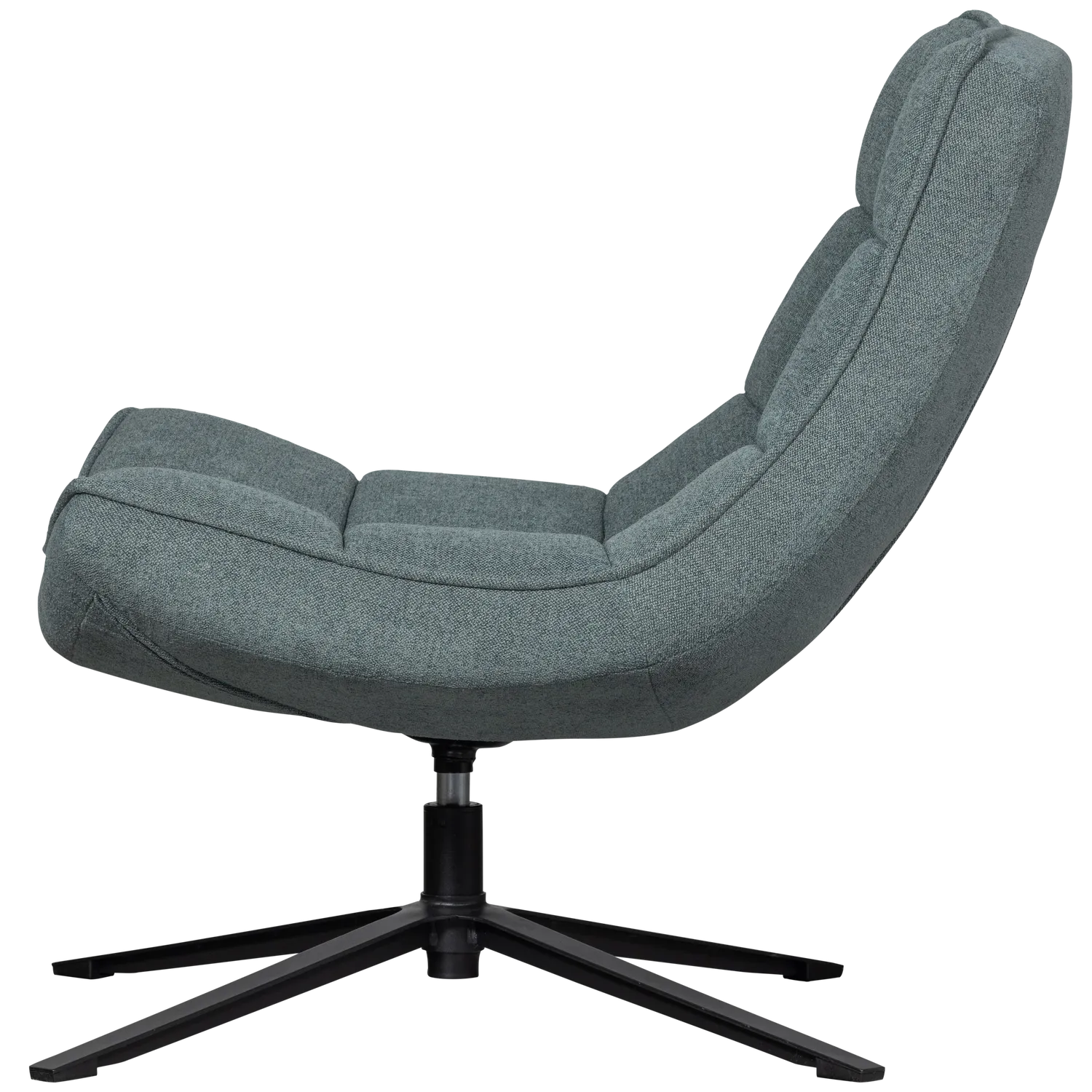 Woood Maudi Draaifauteuil Blauw - KwaliteitWonen.nl