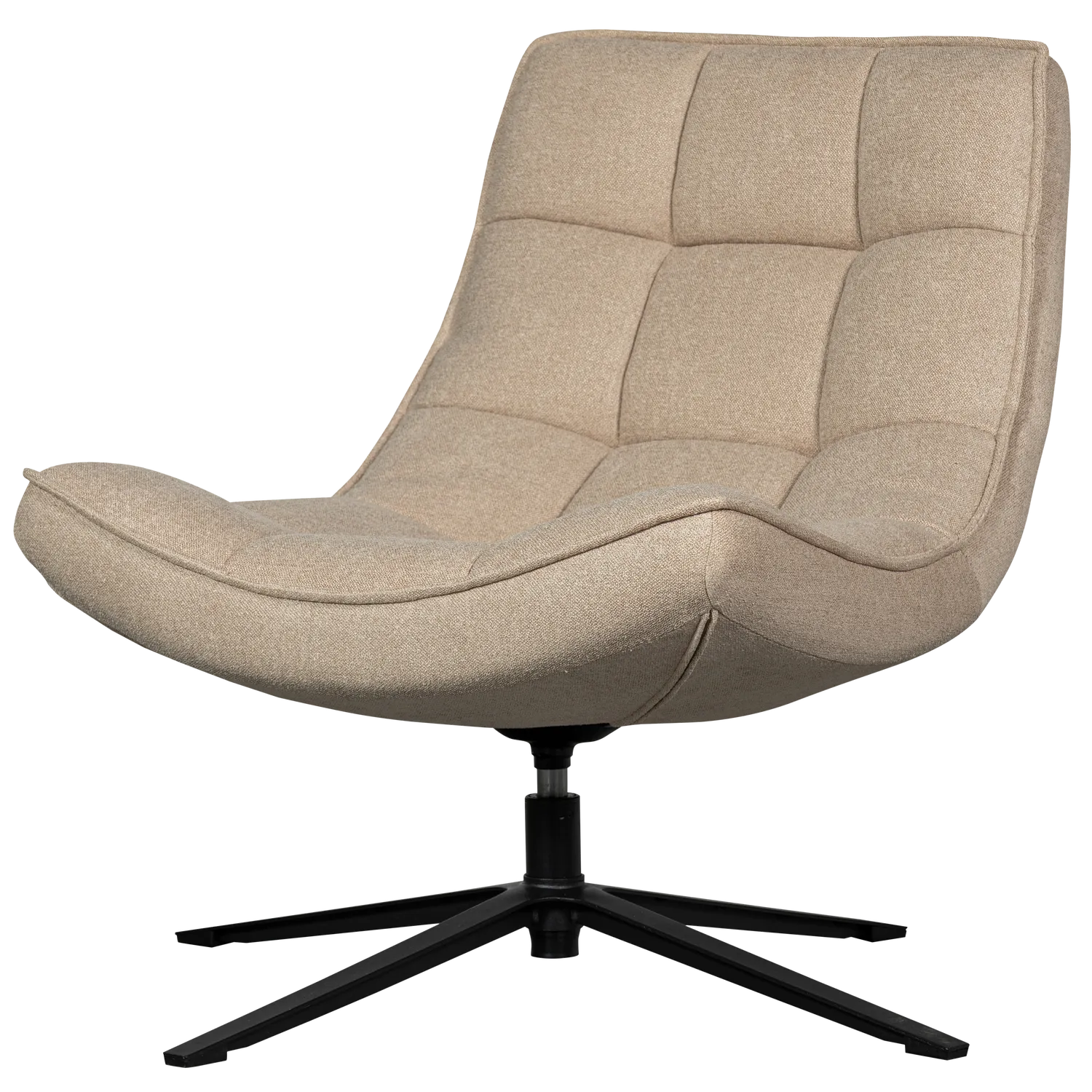 Woood Maudi Draaifauteuil Naturel - KwaliteitWonen.nl