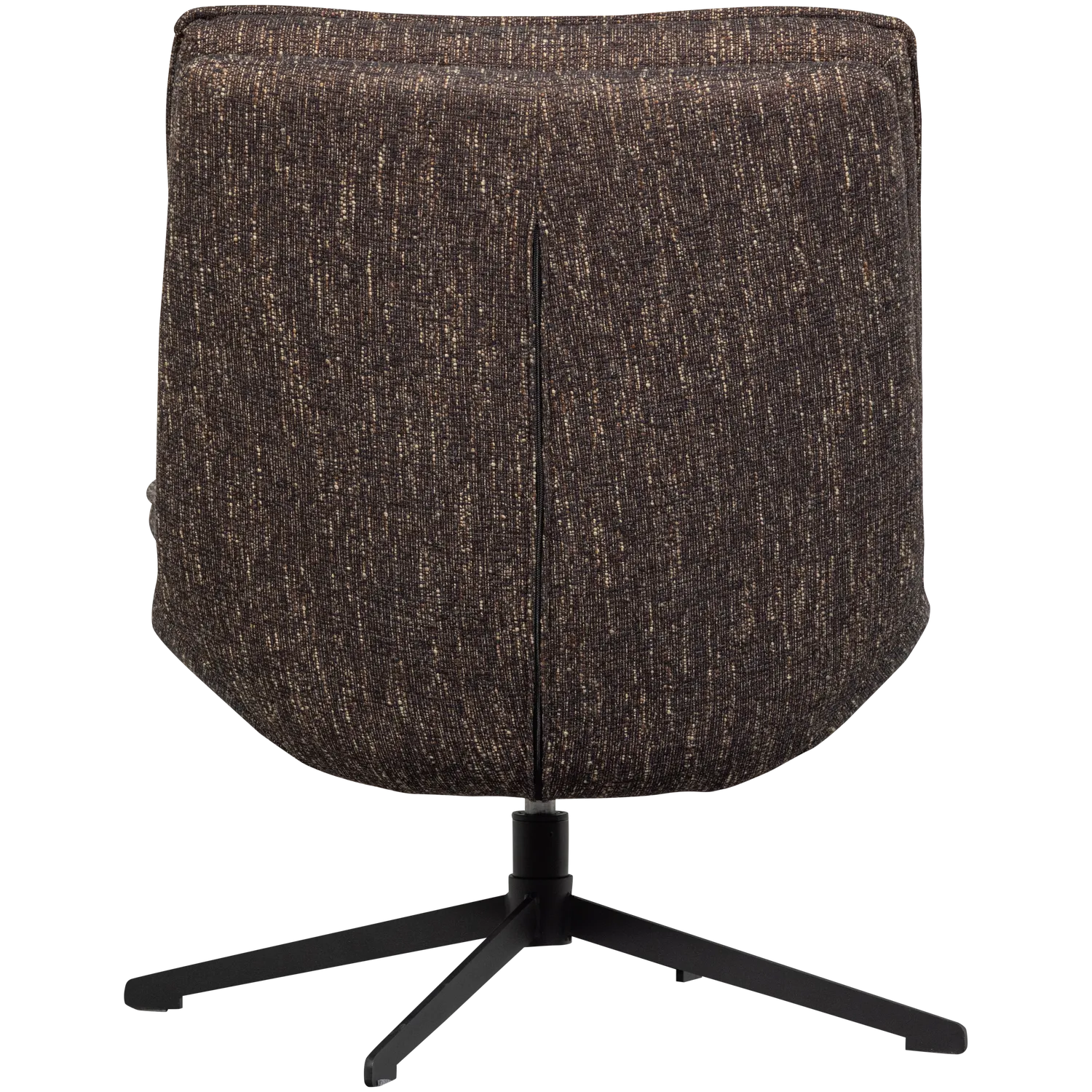 Woood Milaro Draaifauteuil Bruin Melange - KwaliteitWonen.nl