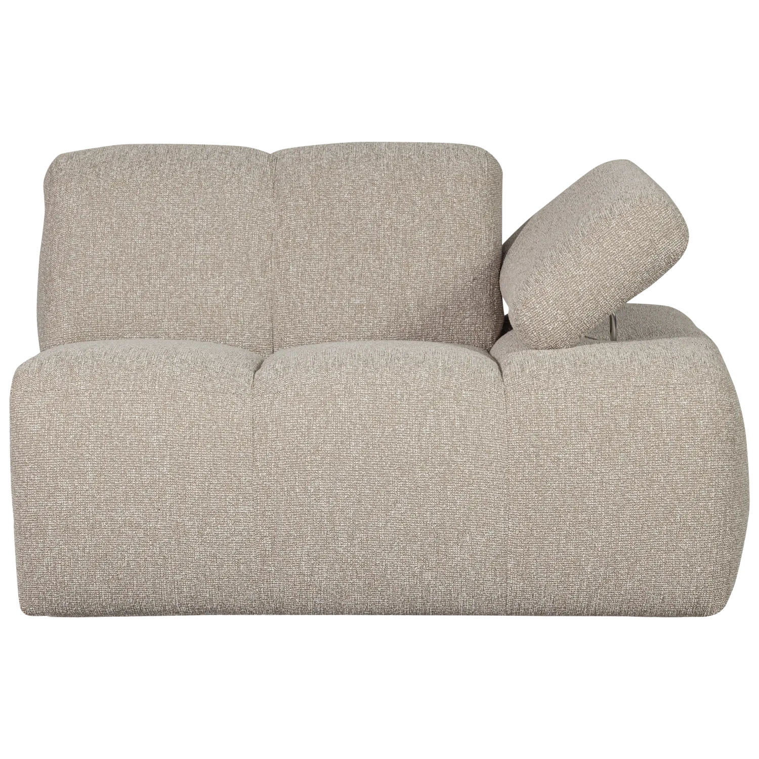 Woood Mojo 1 Zits Element Arm Rechts Boucle Beige Melange - KwaliteitWonen.nl